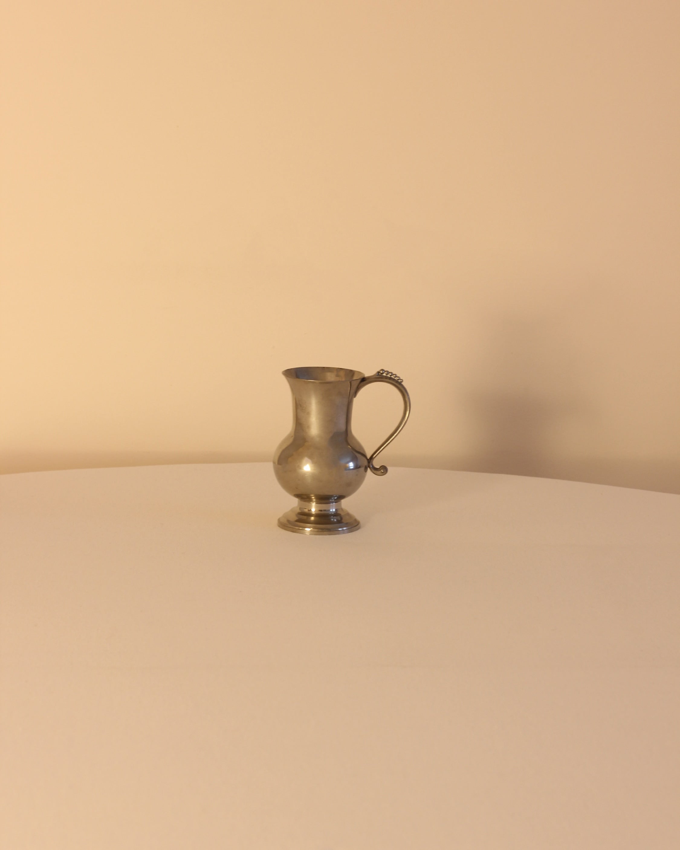 Pewter Vase — side angle