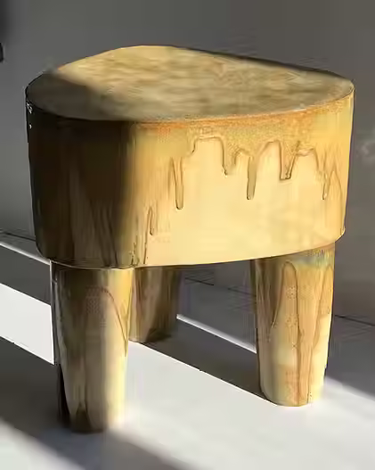 EZE Side Table in Ceramic by Katia Langeard | The Oblist