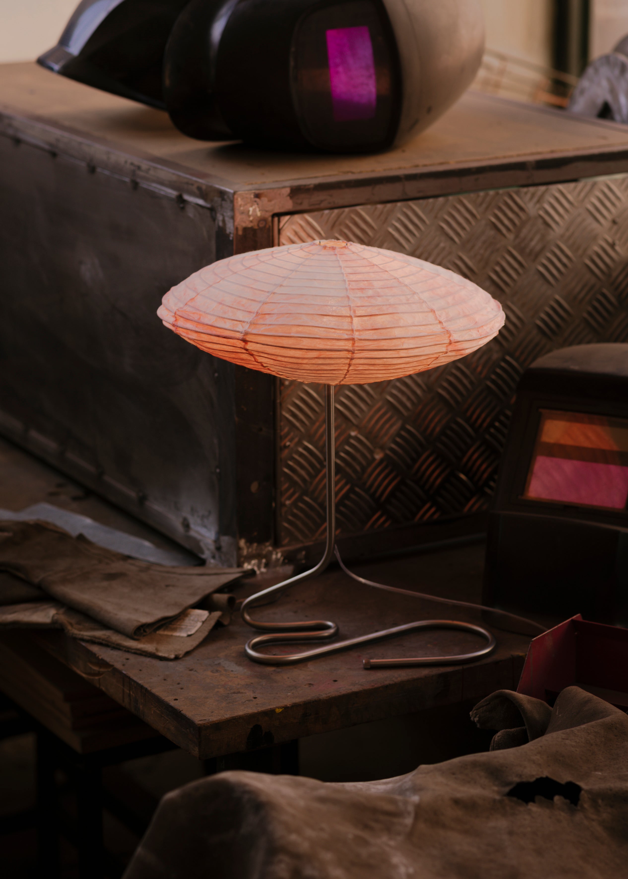 Peach Sky Table Lamp — close-up