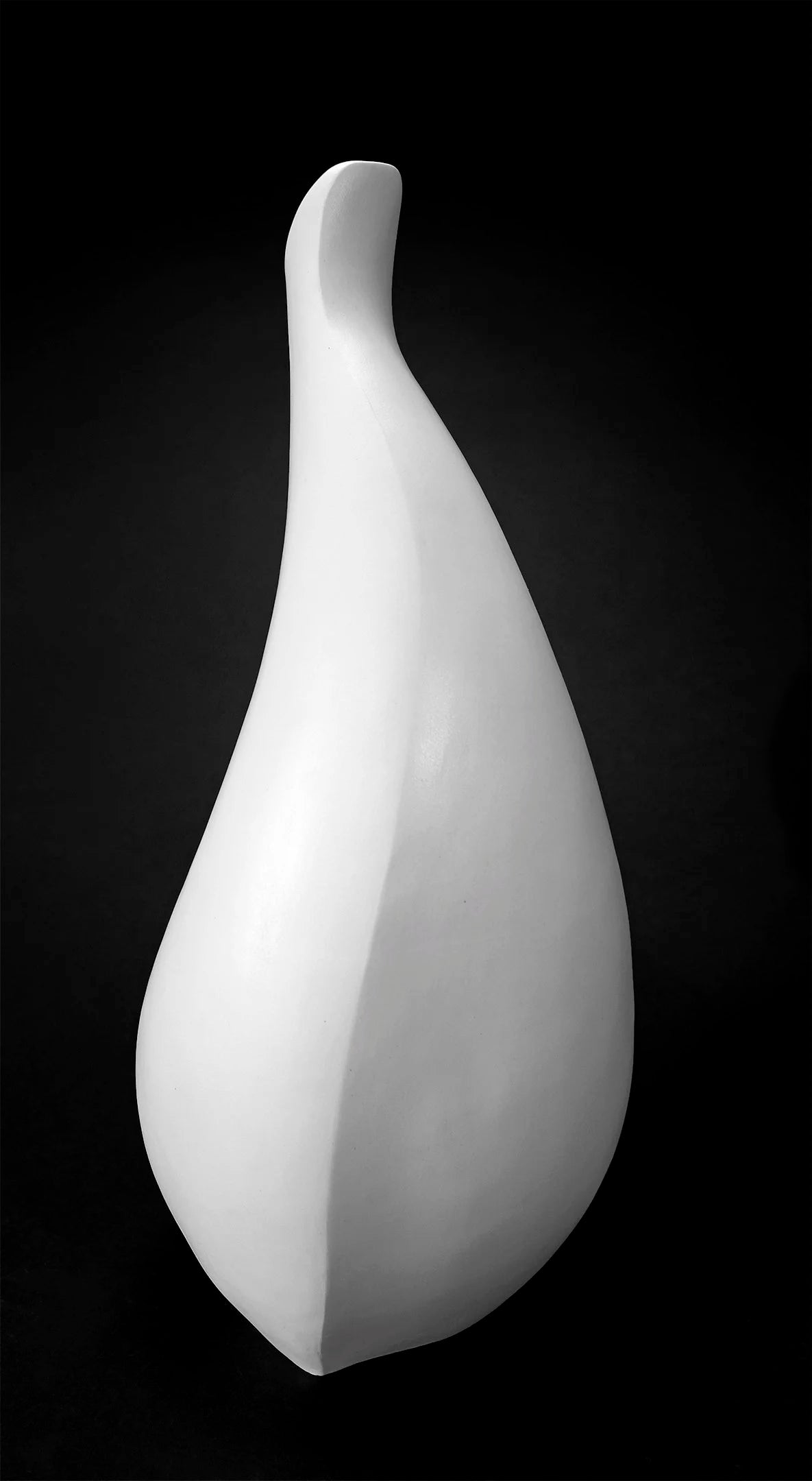 Shiro III - Modern Sculpture in Porcelain Clay — alternate view