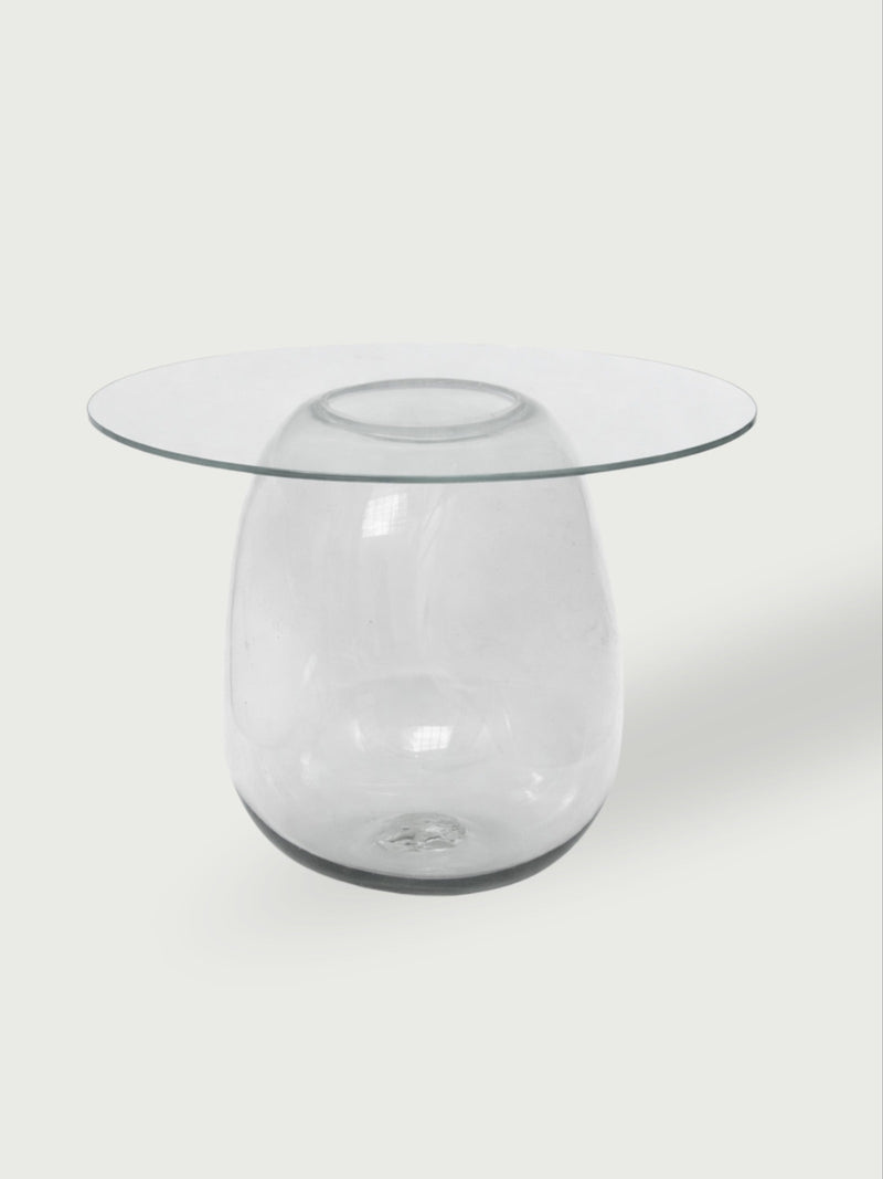 Bubble Side Table in Glass or Tempered Glass by Panorammma | The Oblist