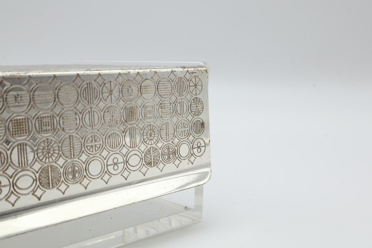 Mid-Century Modern Plexiglas & Silver-Plated Box by Sigrid Kupetz for WMF – Germany, 1960s — in context