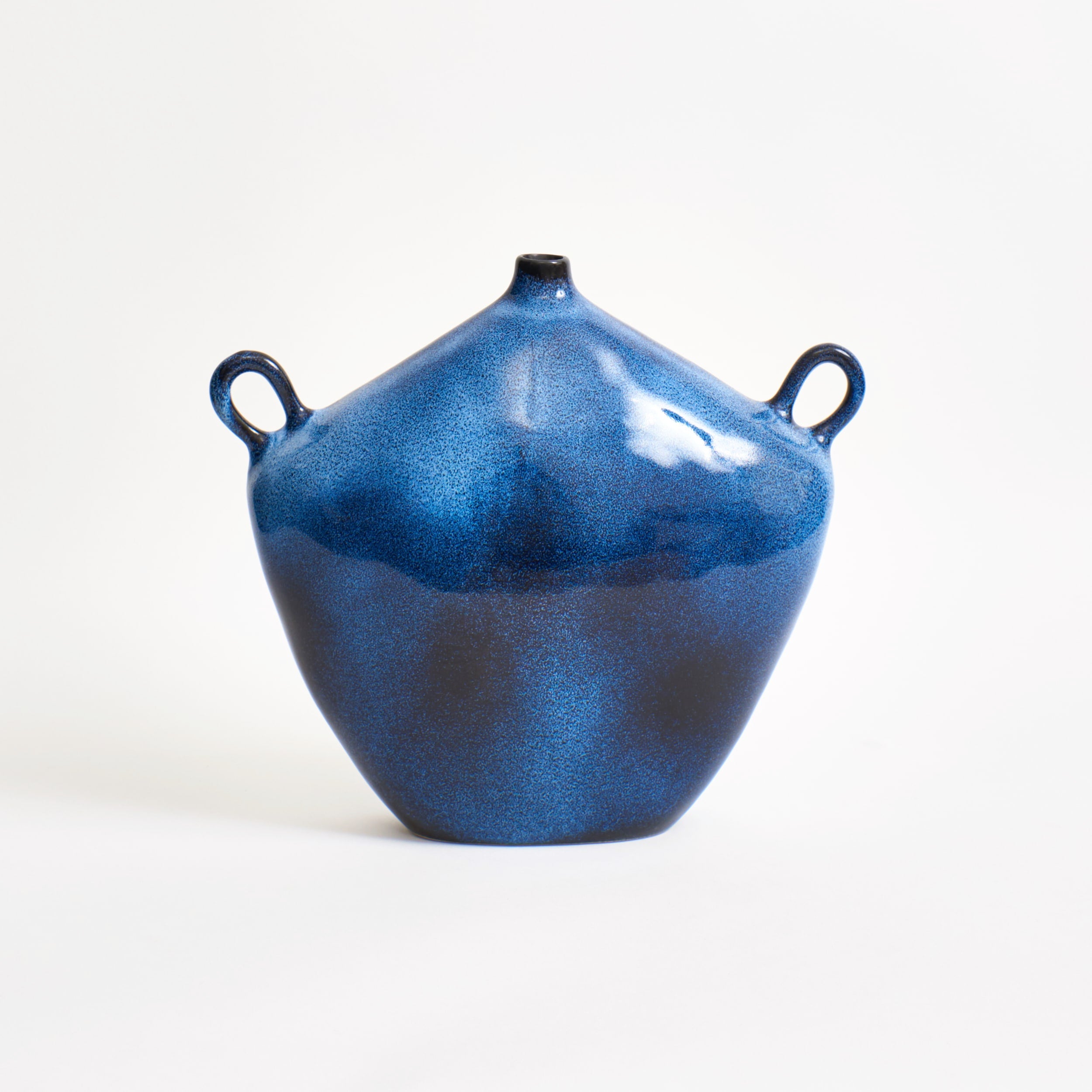 Maria Vessel - Oat — front view of handcrafted ceramic vase