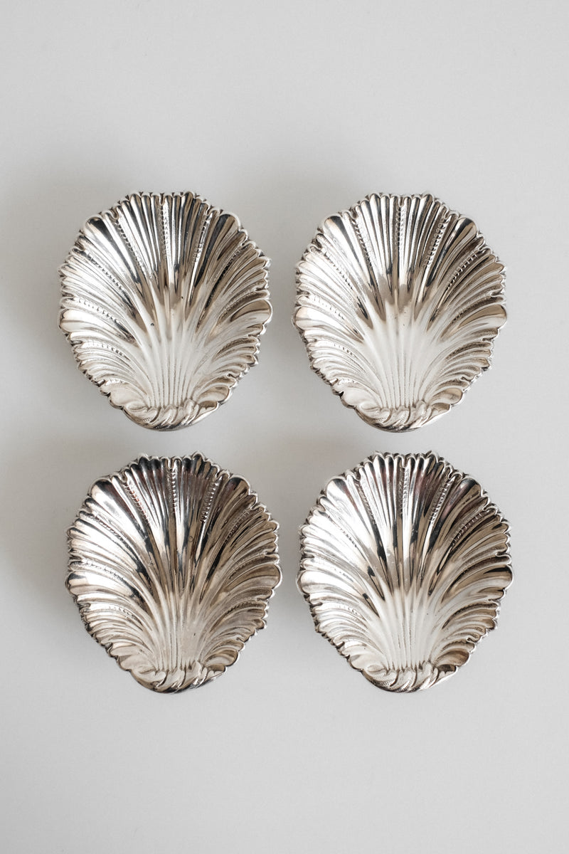 Set of 4 small shell dishes  by septembre studios | The Oblist