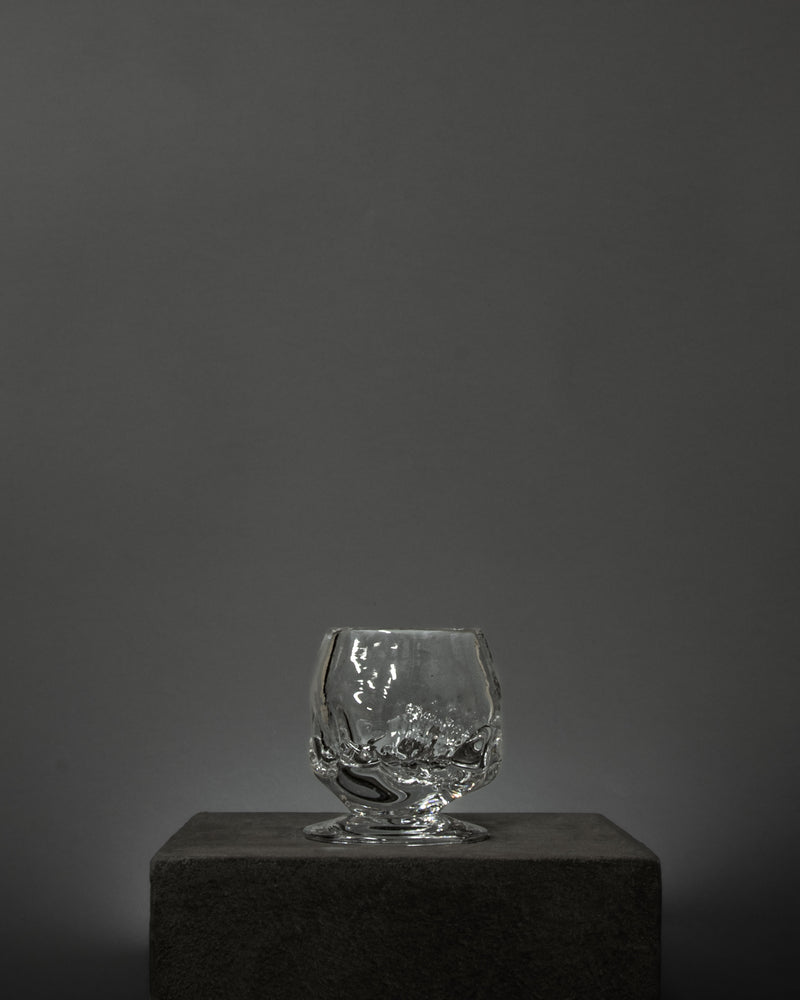 Organic Round Table Glass by Szkło Studio | The Oblist — clear glass, modern design