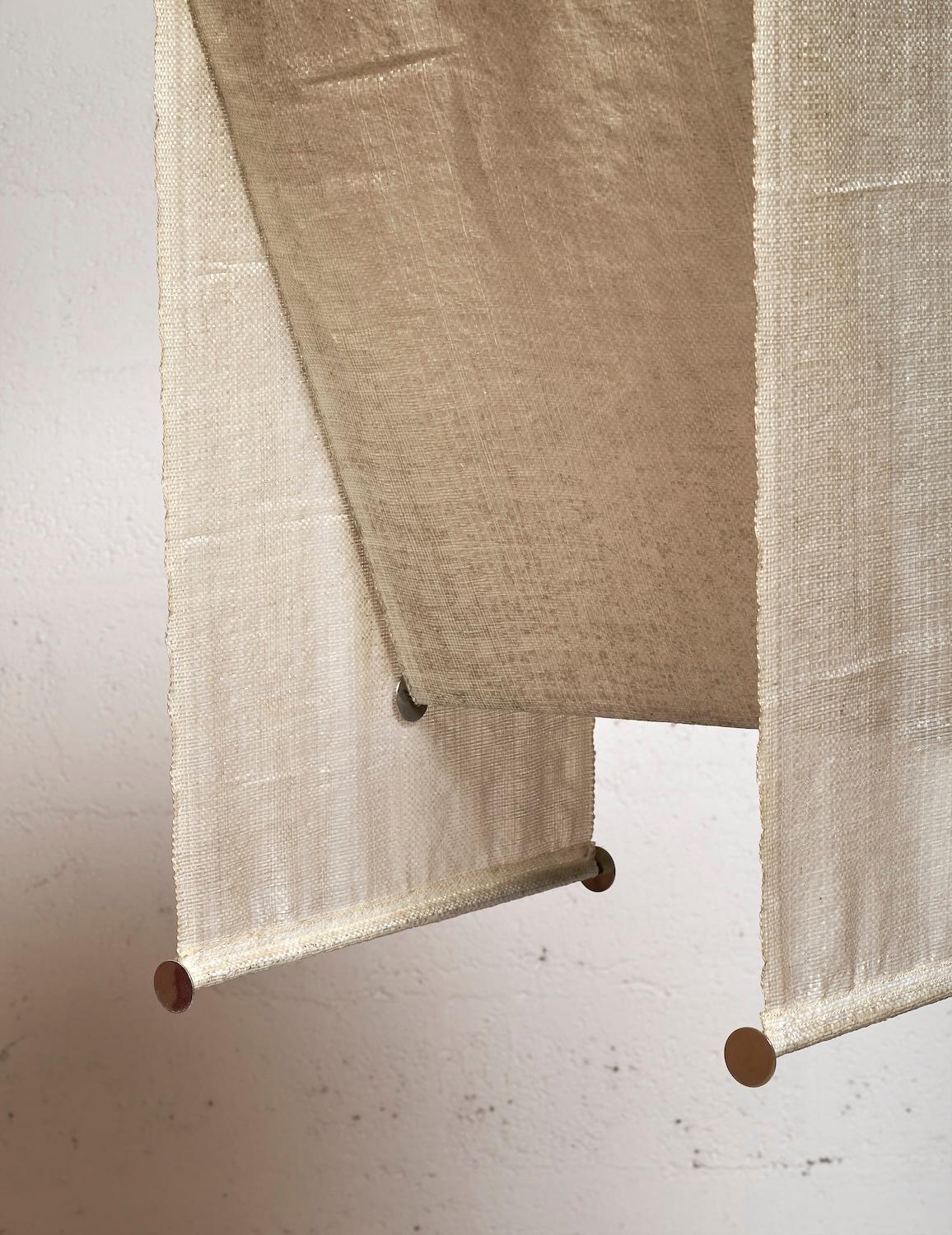 Teli Pendant in Fabric and Metal — lifestyle setting