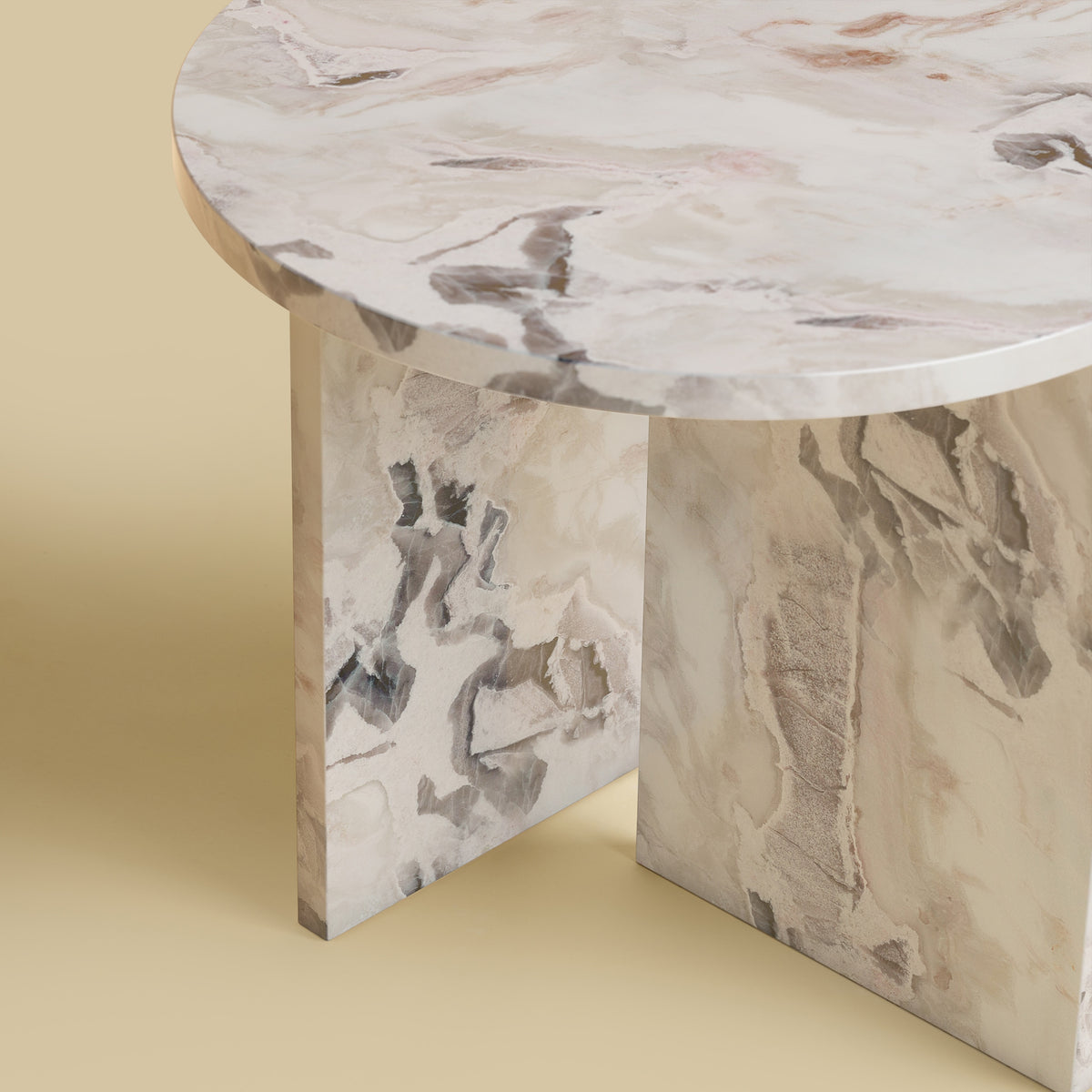 Round Marble Side Table - KYUSHU Series — view 9