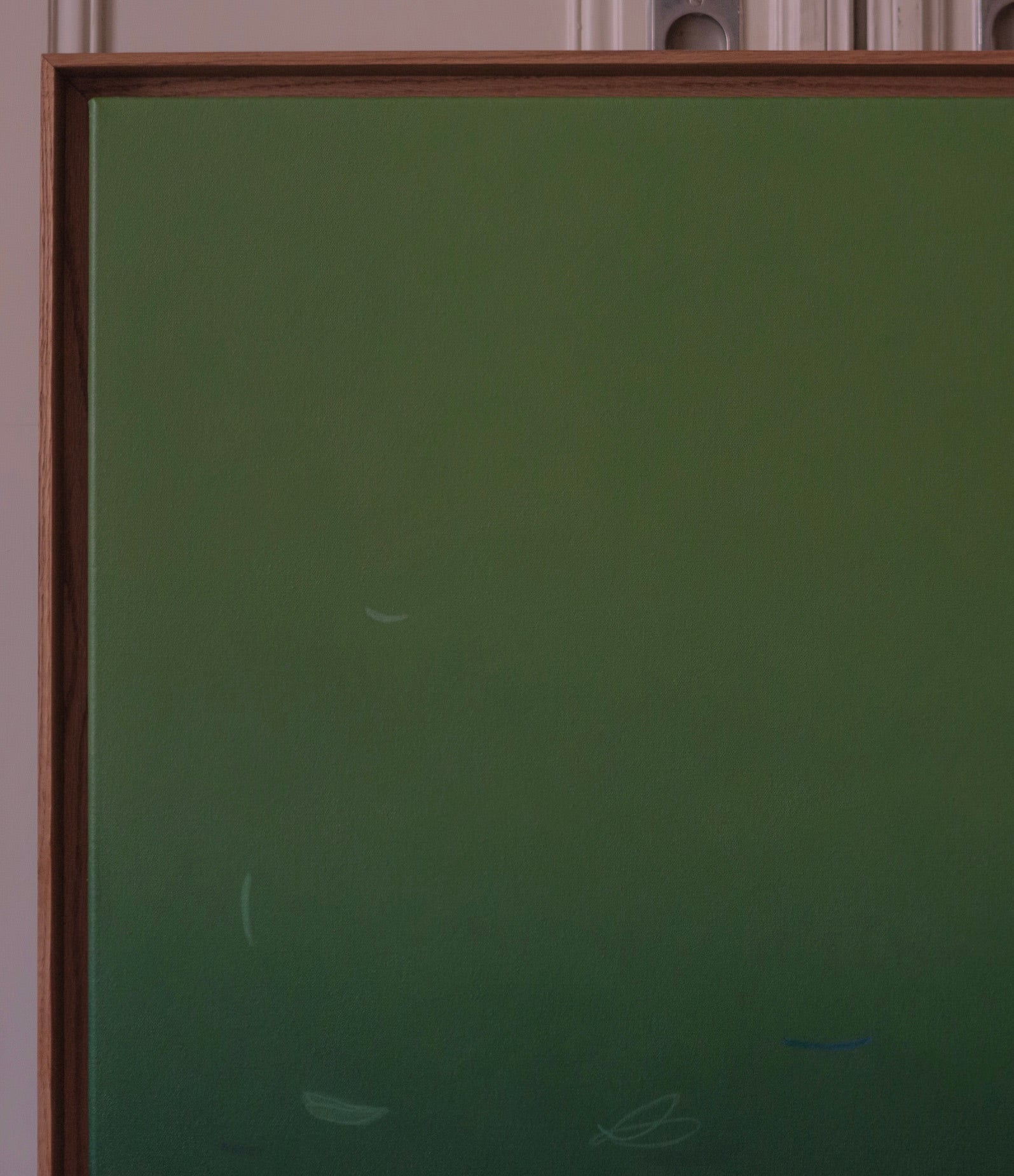 Within Canopy #2 Painting — close-up of green gradient texture