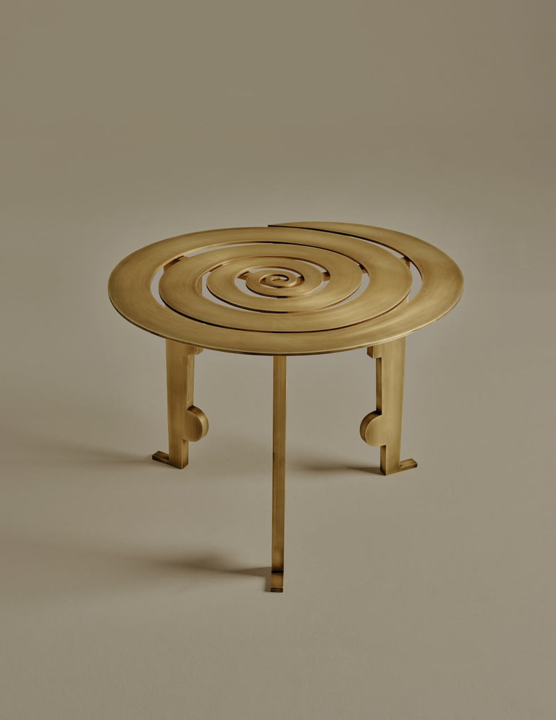 Colette Table by Animate Objects | The Oblist — gold metal finish, modern design