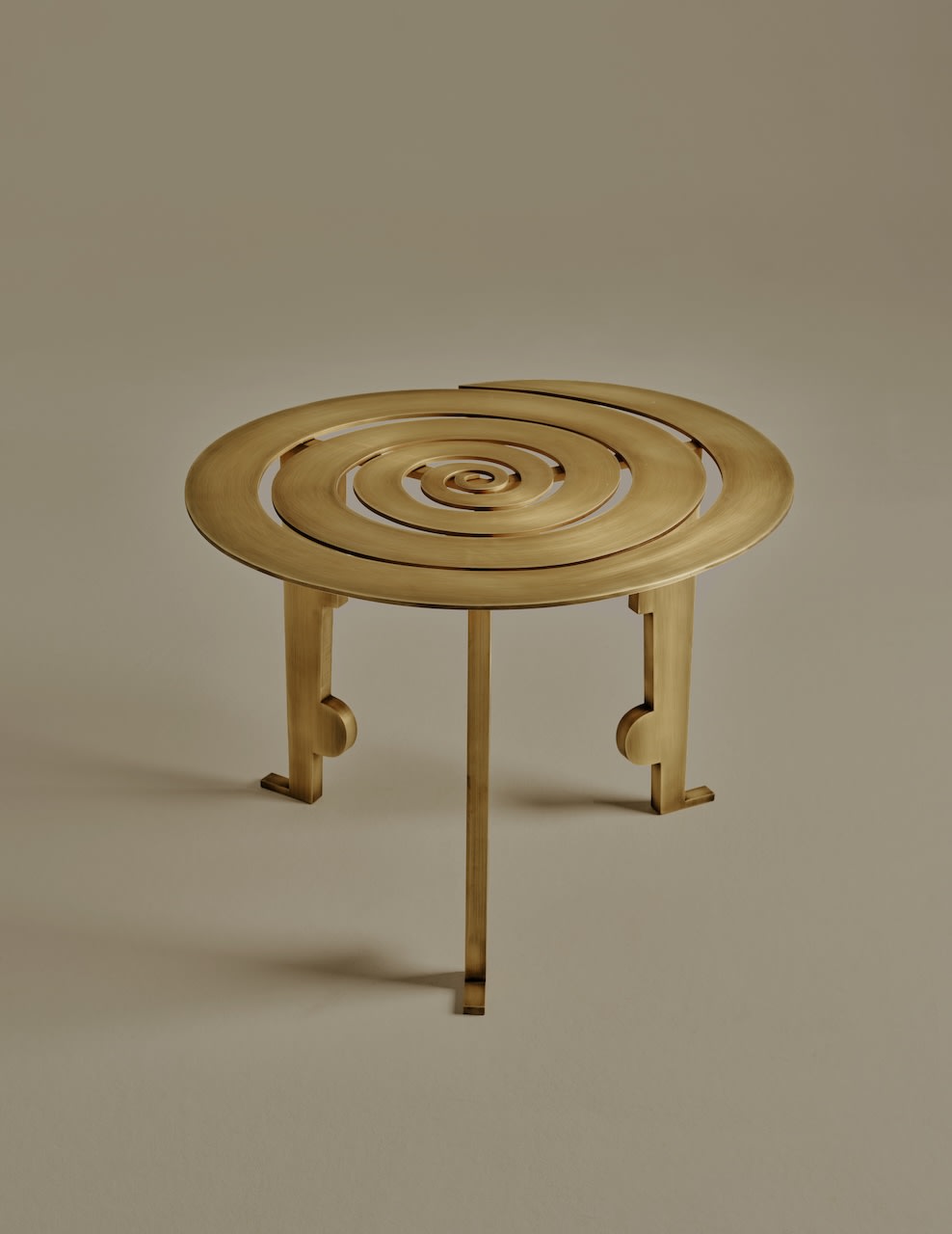 Colette Table by Animate Objects | The Oblist — gold metal finish, modern design