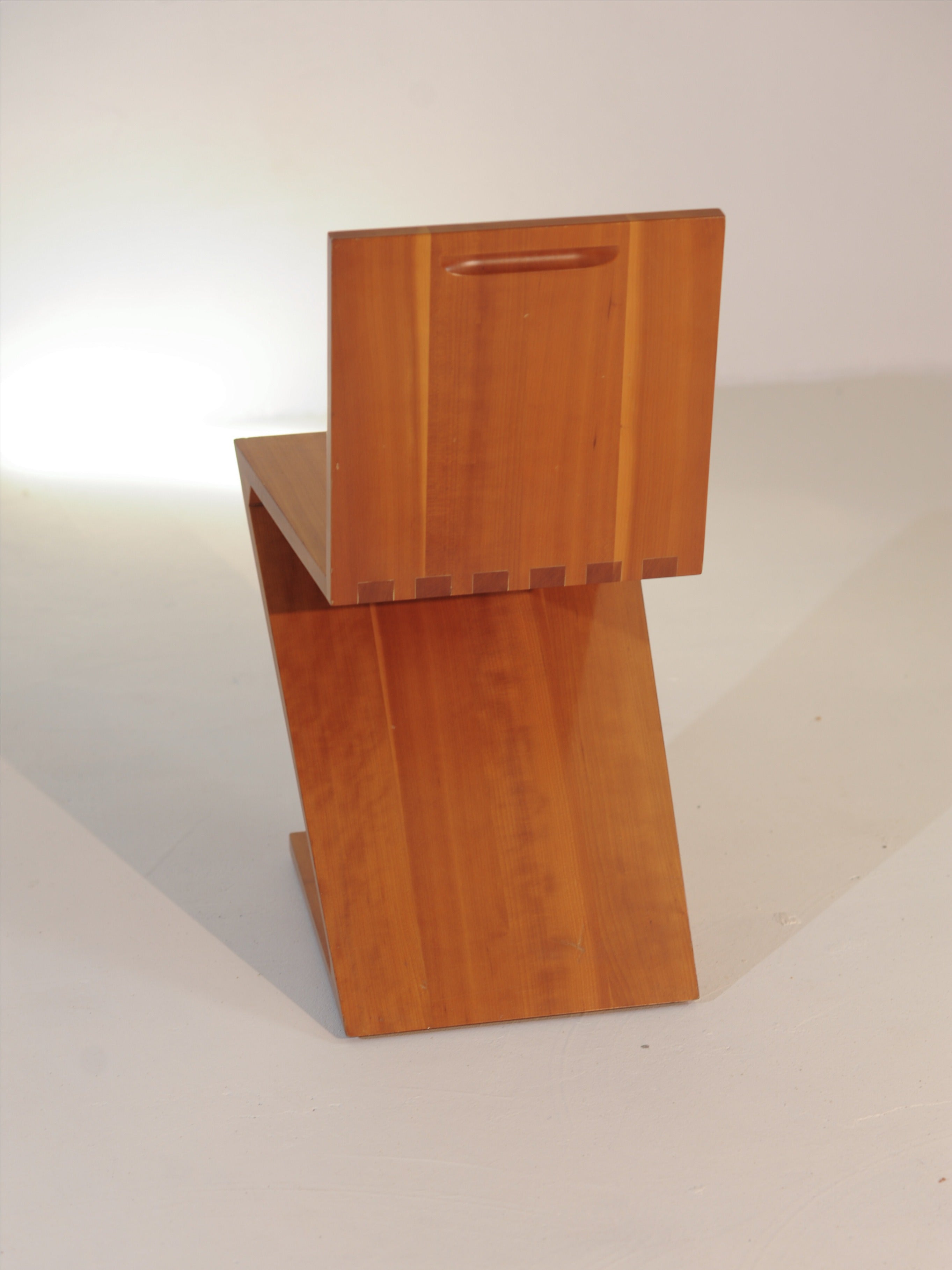 Chair Zig Zag Chair in cherrywood | The Oblist