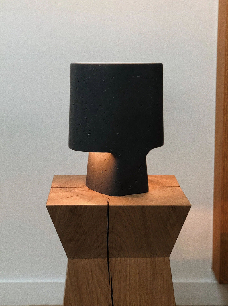 The Lamp Bien Faite Anthracite by Bien Paris | The Oblist — handcrafted concrete design