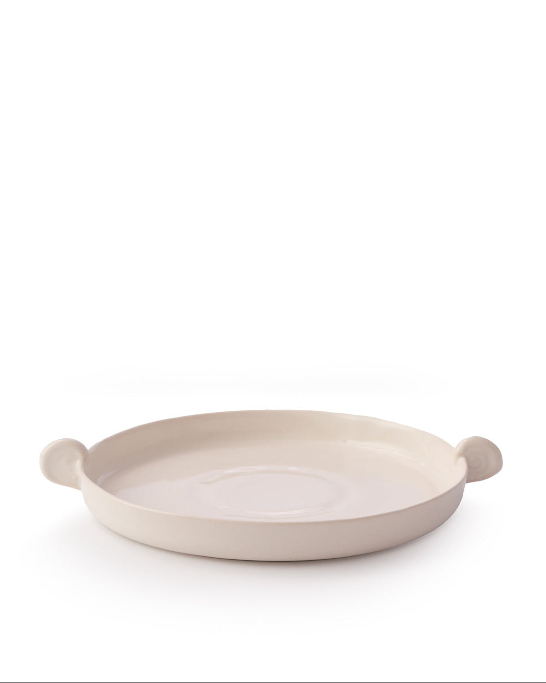 Aries White Plate with Horns