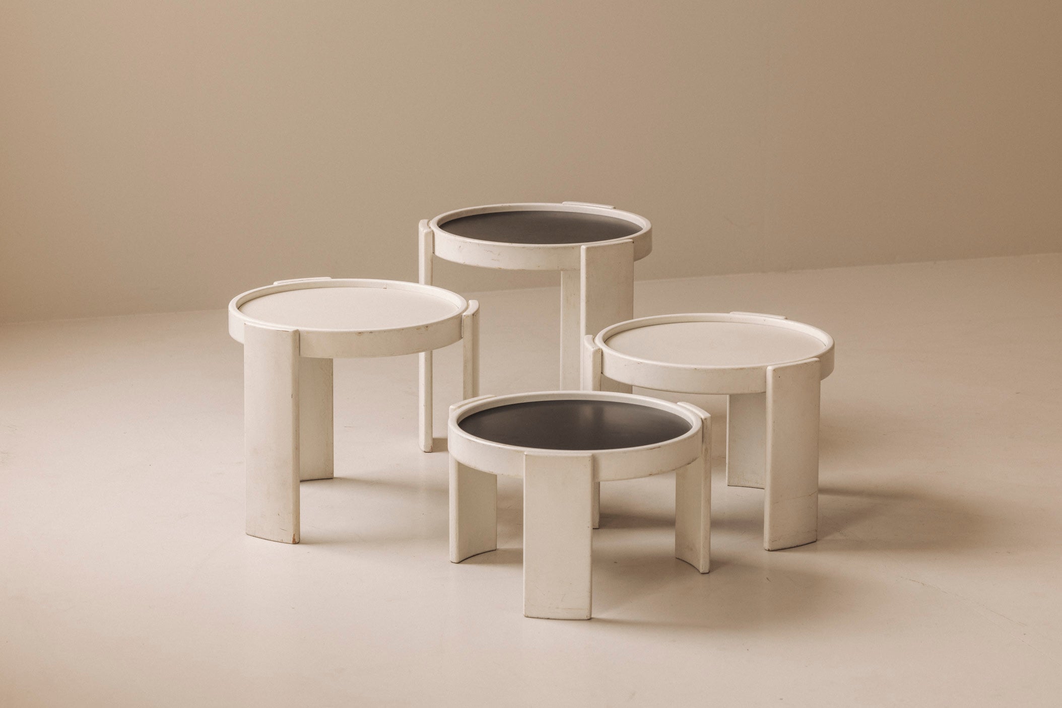 Model 780 side tables by Gianfranco Frattini for Cassina, Italy 1960s — in context
