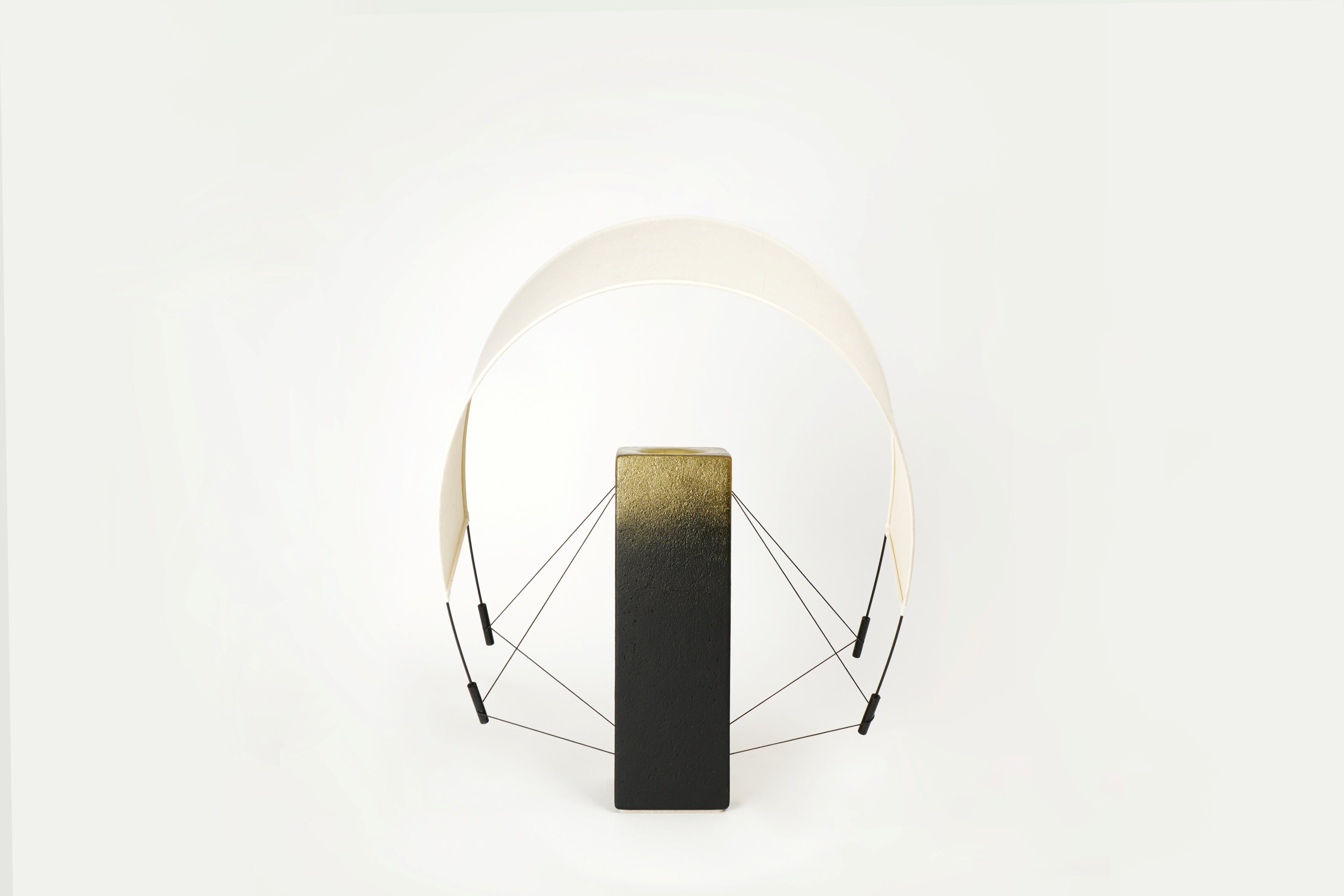 Contemporary Table Lamps in Terracotta - Lumia d'Or - Collection Aura — lifestyle setting