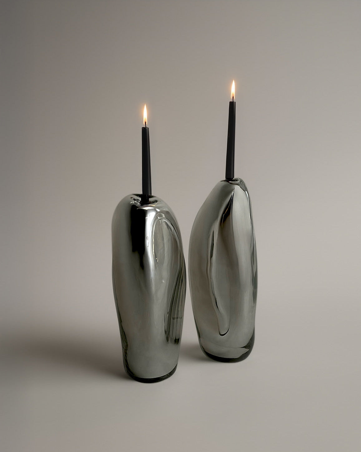 Lumos Candle Holders by HOMA | The Oblist — handcrafted metallic finish
