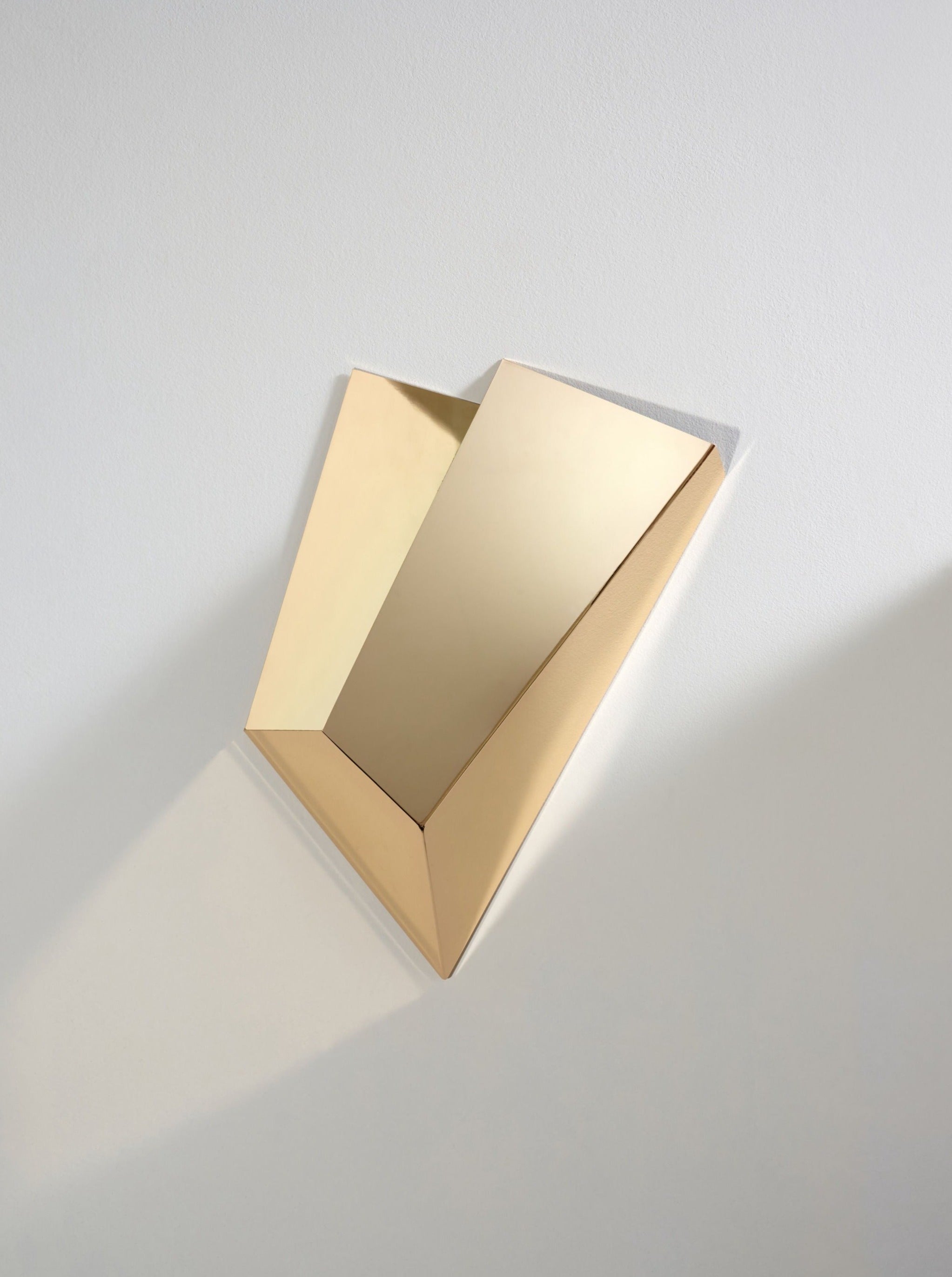 Katoptris Gold Wall Light by Mariza Galani | The Oblist — gold metal finish