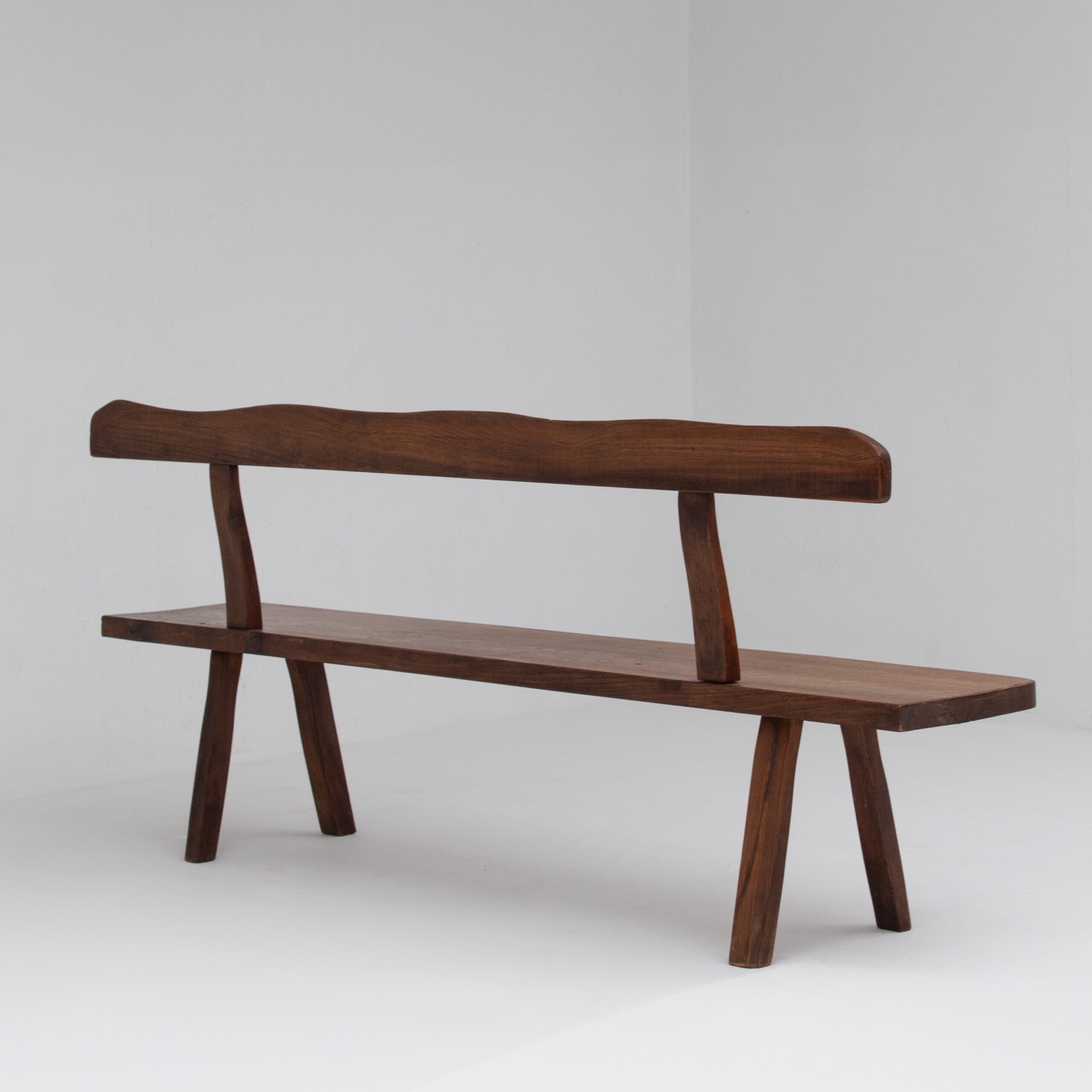 Olavi Hänninen Bench in Solid Pine, Finland 1960s — side angle
