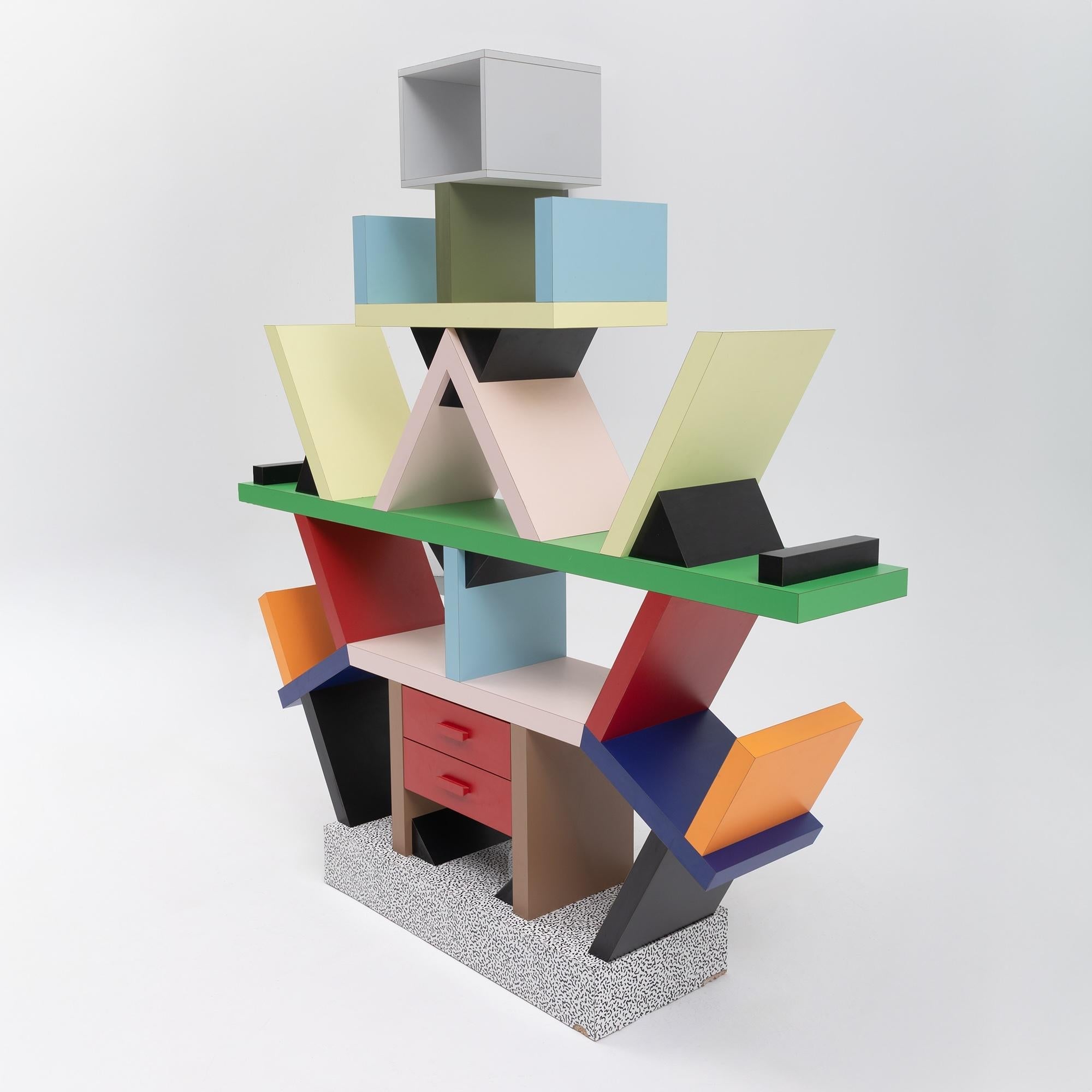 Carlton Bookshelf by Ettore Sottsass for Memphis Milano — alternate view