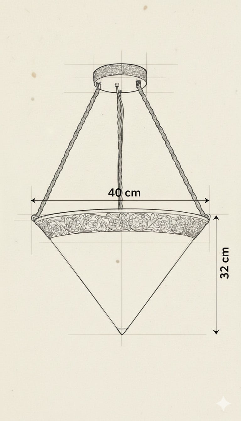Suspension Artisanale Vestigo en Céramique