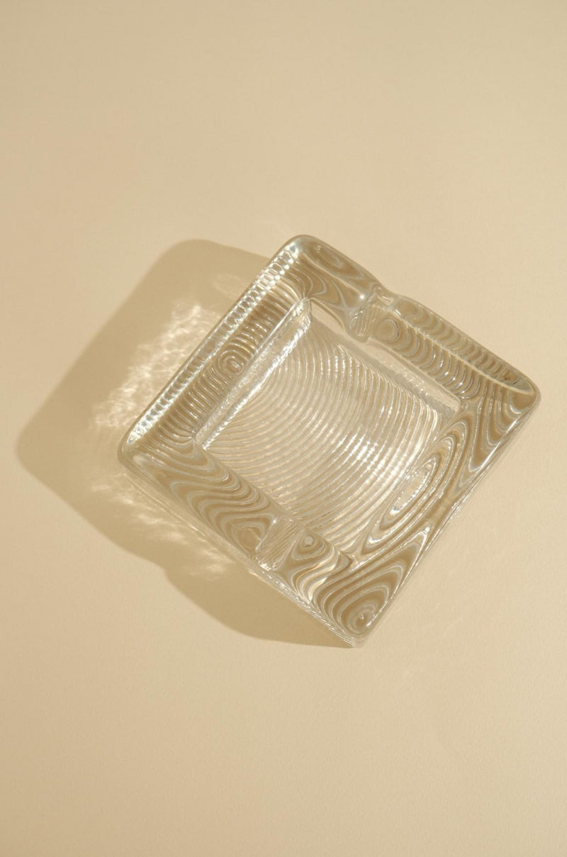 Vintage Ashtray in Glass by Truffe Studio | The Oblist