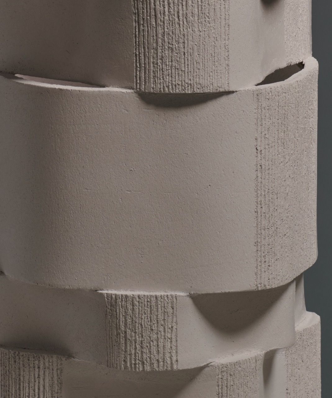 Too 60' Ceramic Table Lamp — close-up of textured ceramic surface