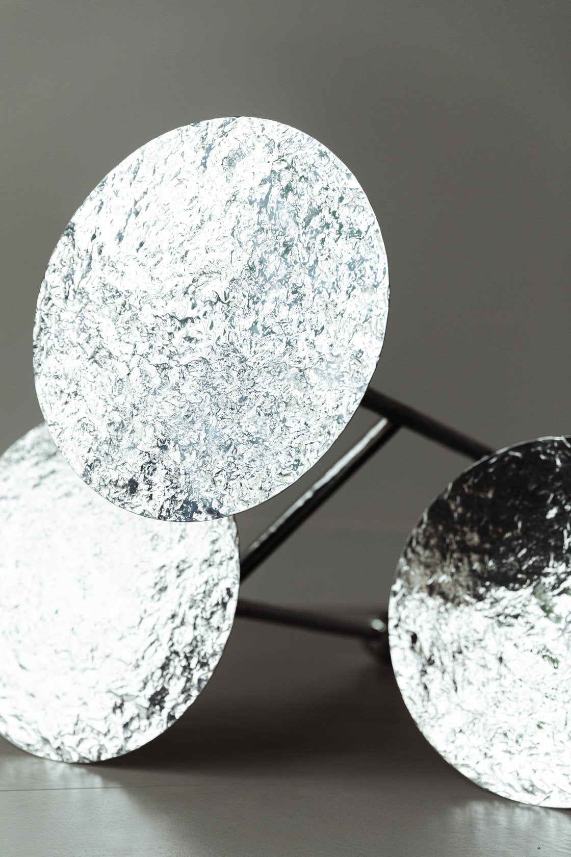 Liquid Side Table Stainless Steel — detail view