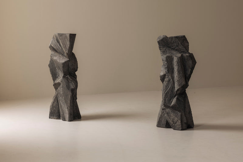 Monumental Abstract sculptures by Marc Verdoodt, Belgium 1980s. — detail view