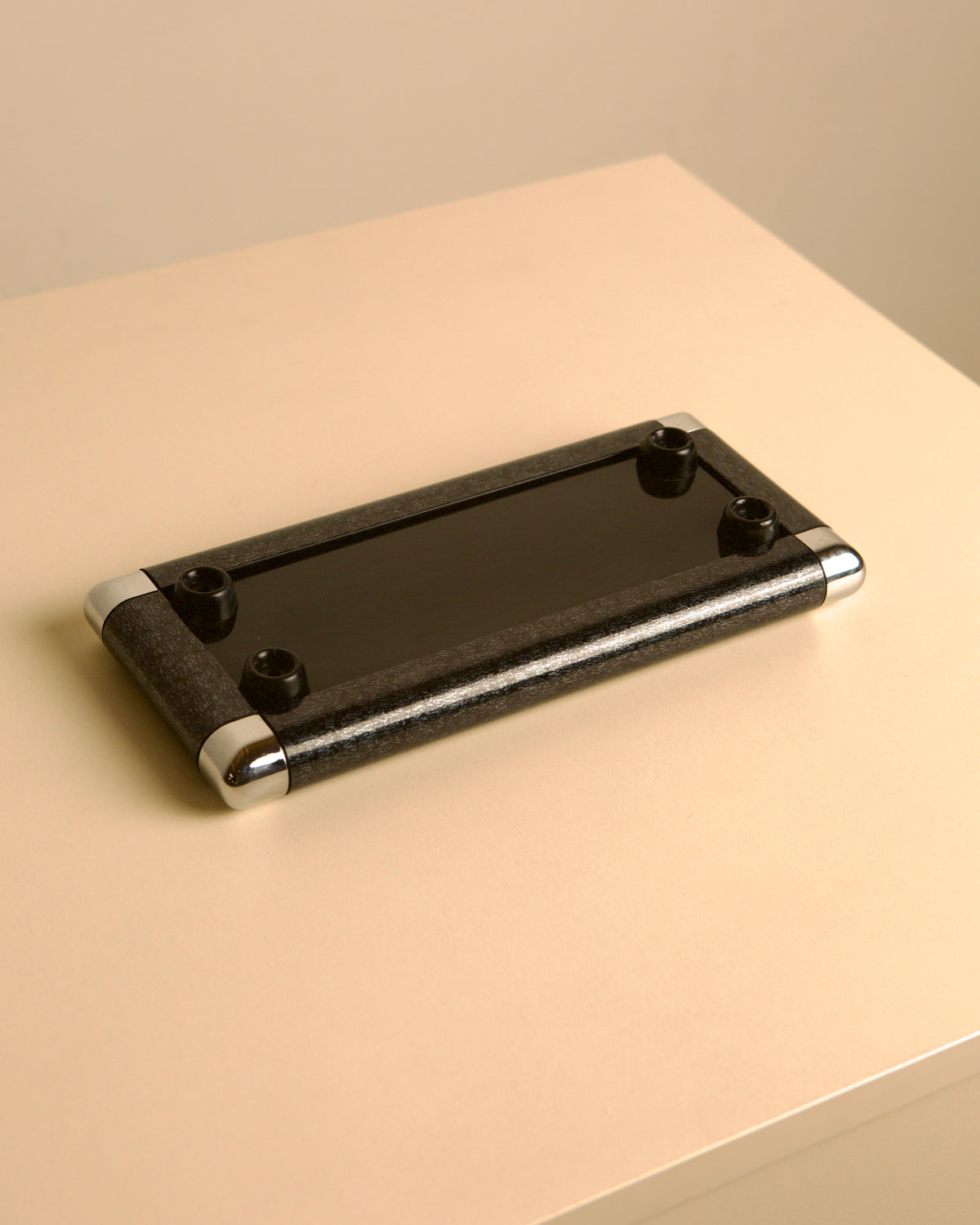 talian rectangular Bakelite and metal catch-all, 1970s — alternate view