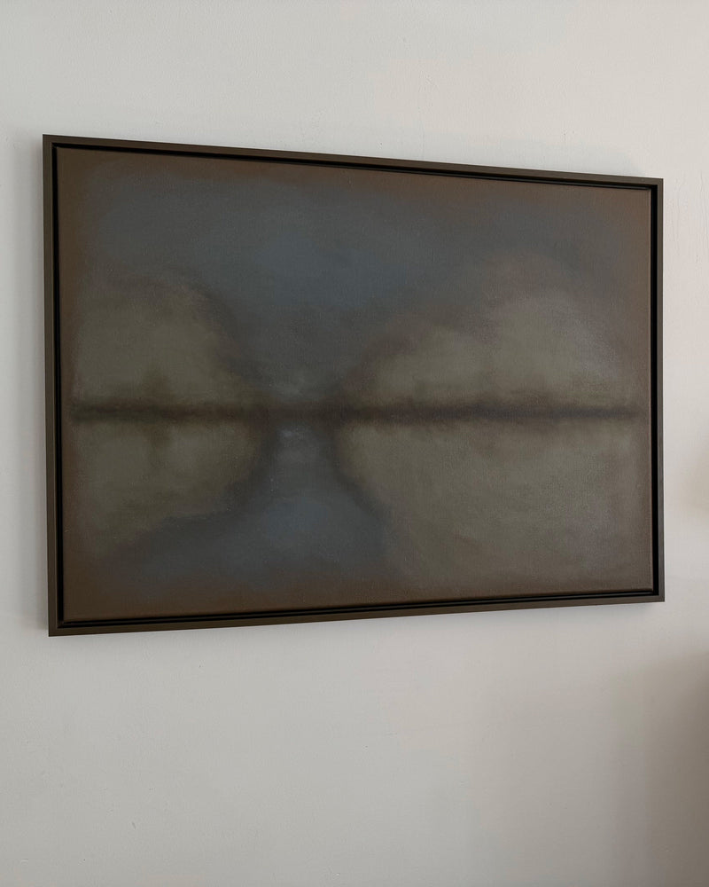 'Many rivers to cross' painting — detail view