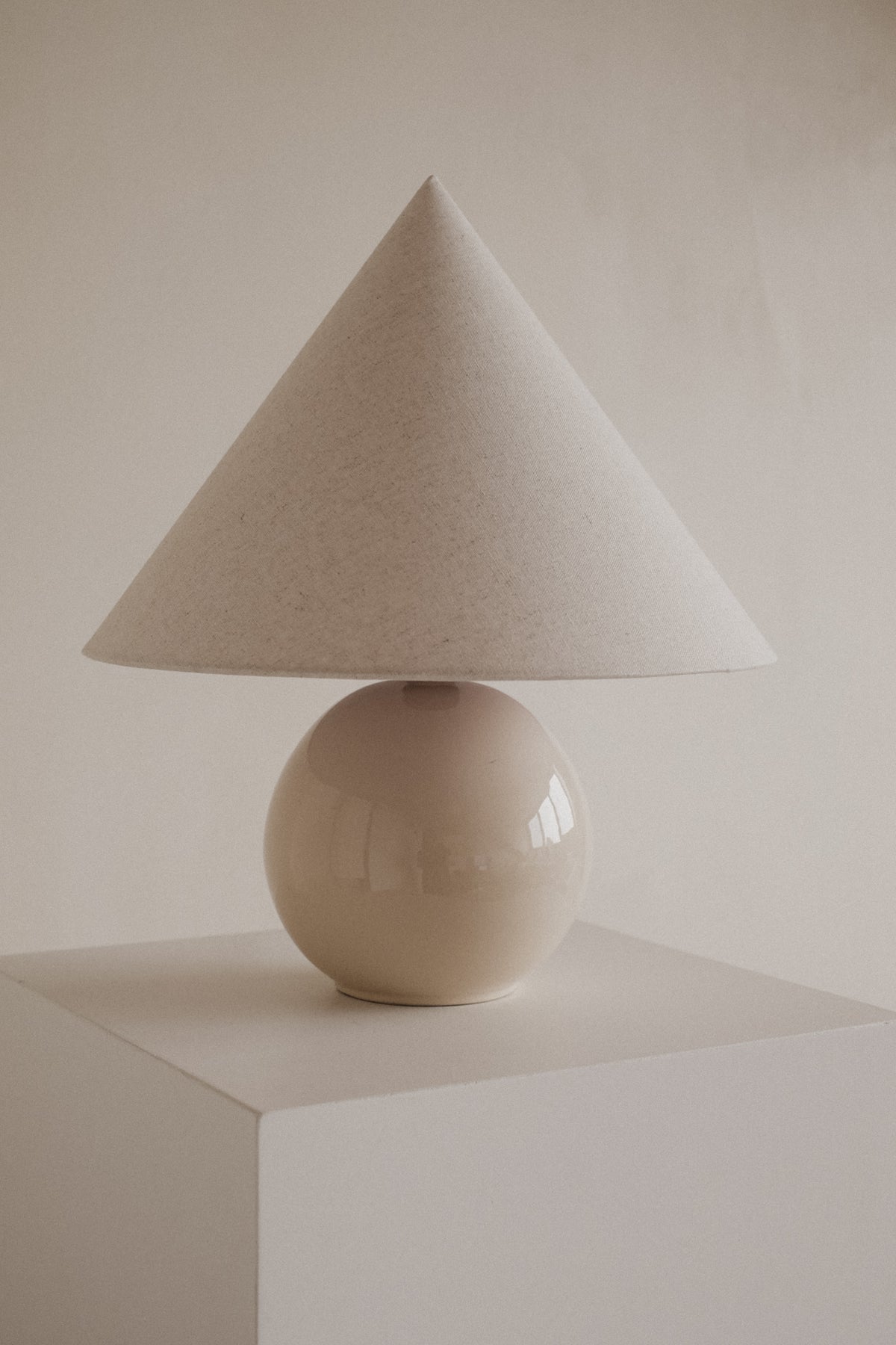 Ceramic Cone Table Lamp — in context