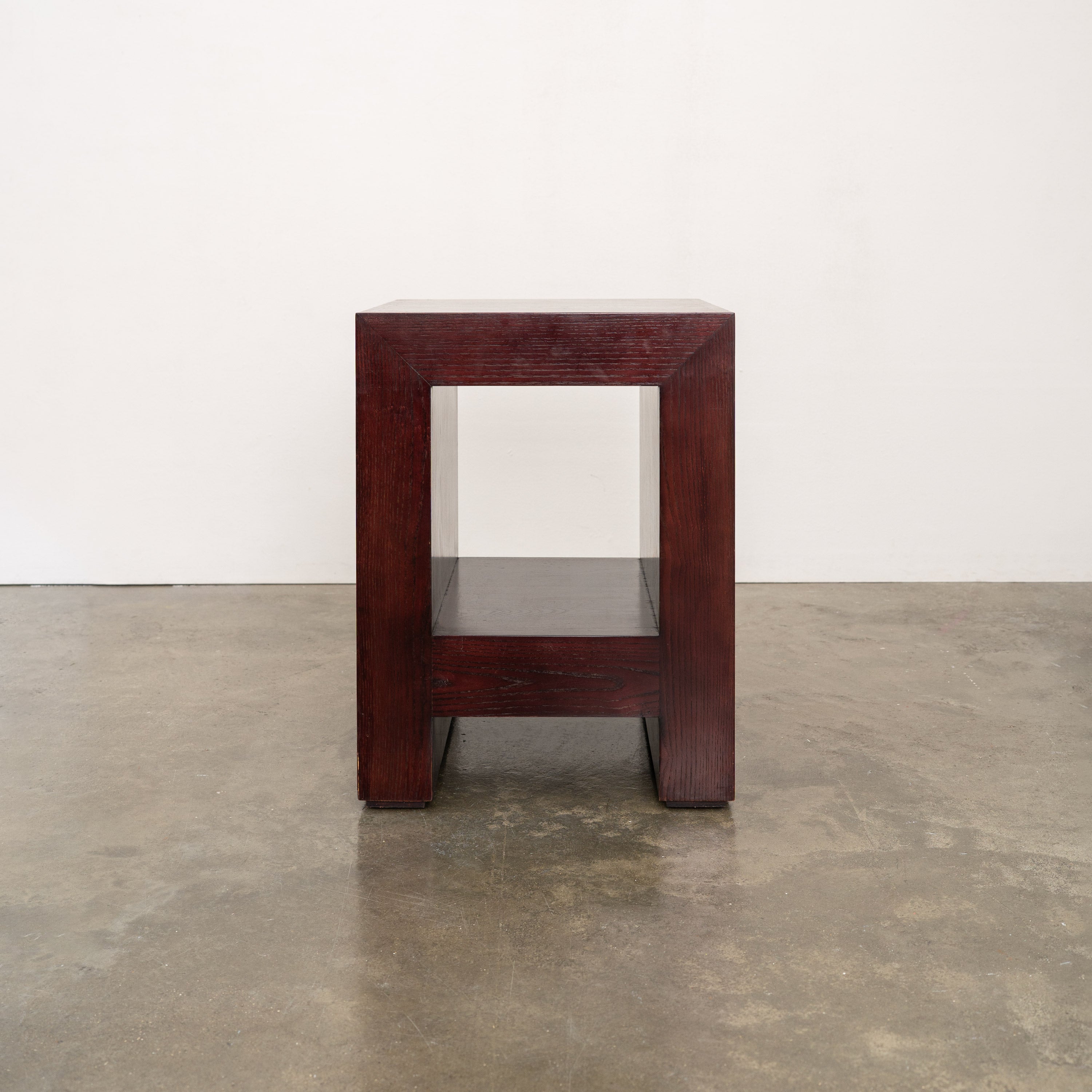 Postmodern Ash Cabinet, c.1980 — front view on concrete floor