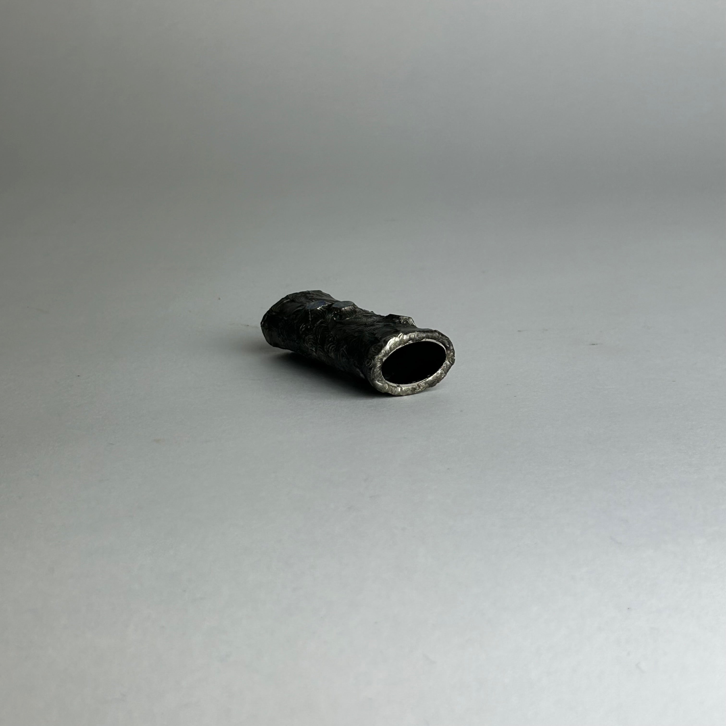 Original Hand Soldered and Jeweled Lighter Cover by  THE PERFECT NOTHING CATALOG — close-up