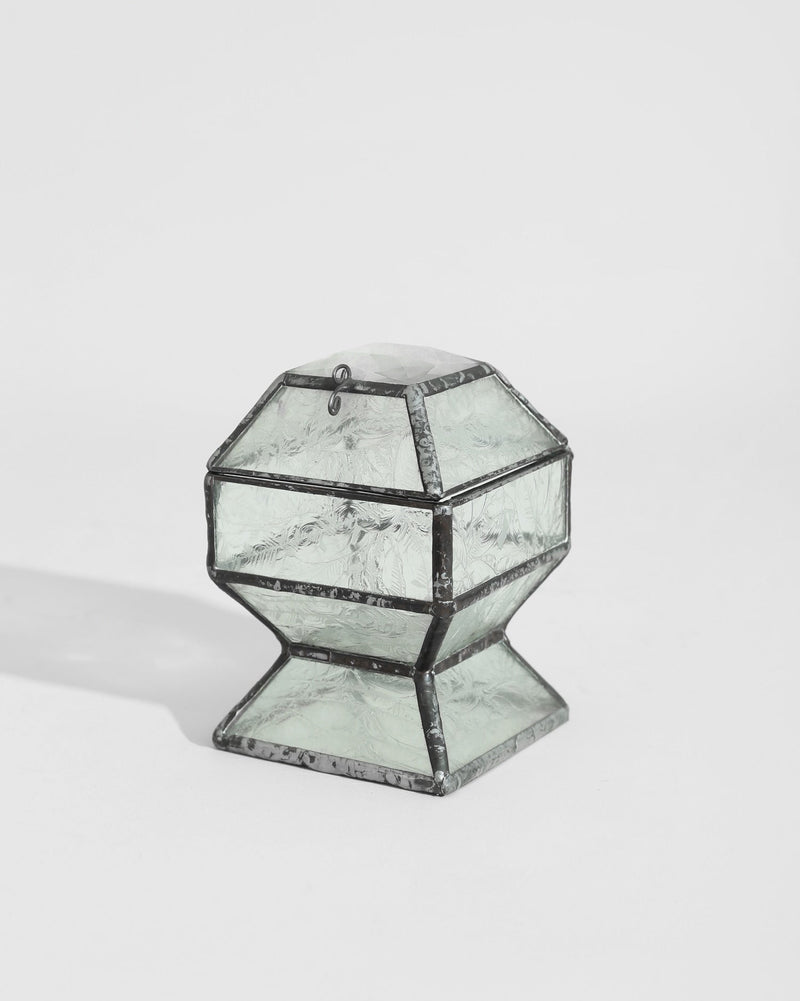 Faceted Glass Jewelry Box by Villa | The Oblist — glass, modern design