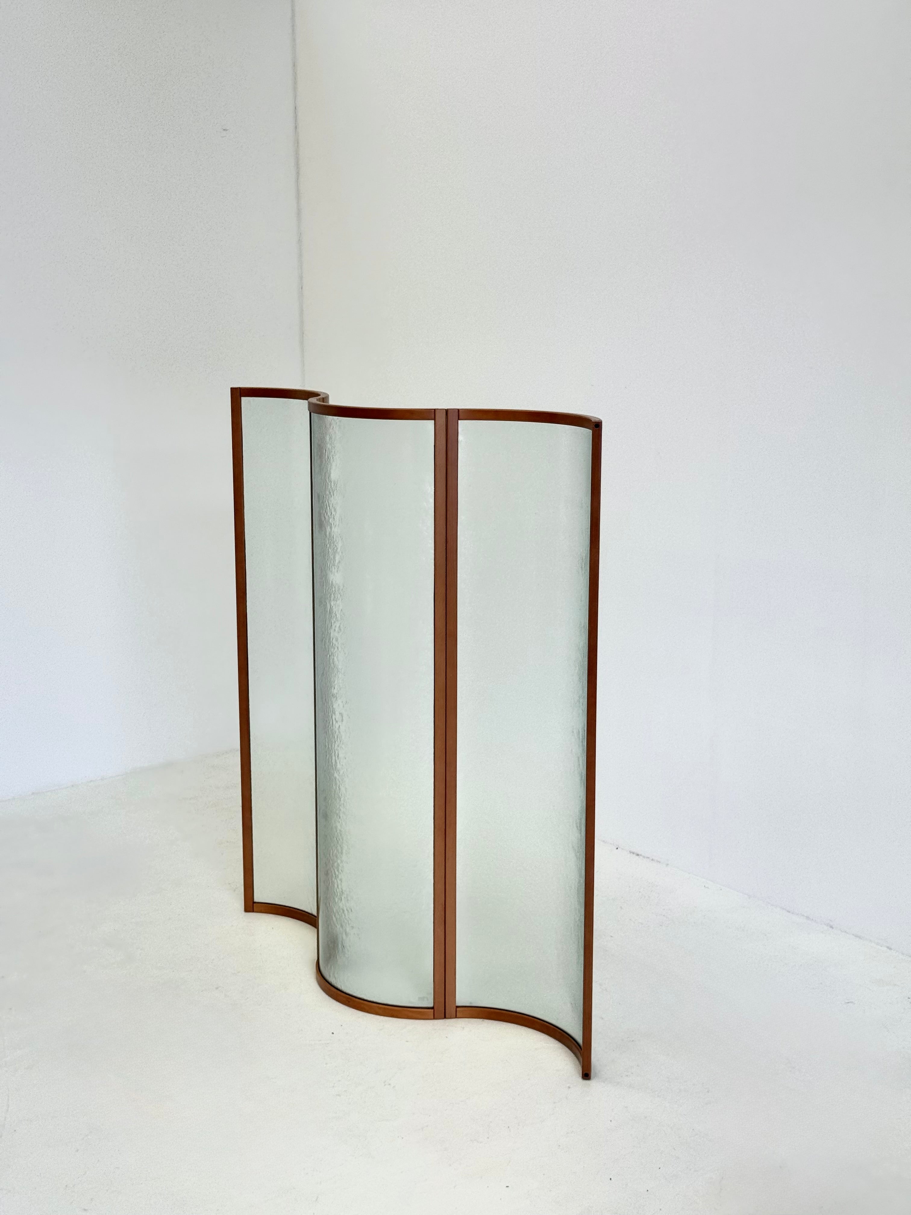 Esse room divider by Vittorio Livi for Fiam — close-up