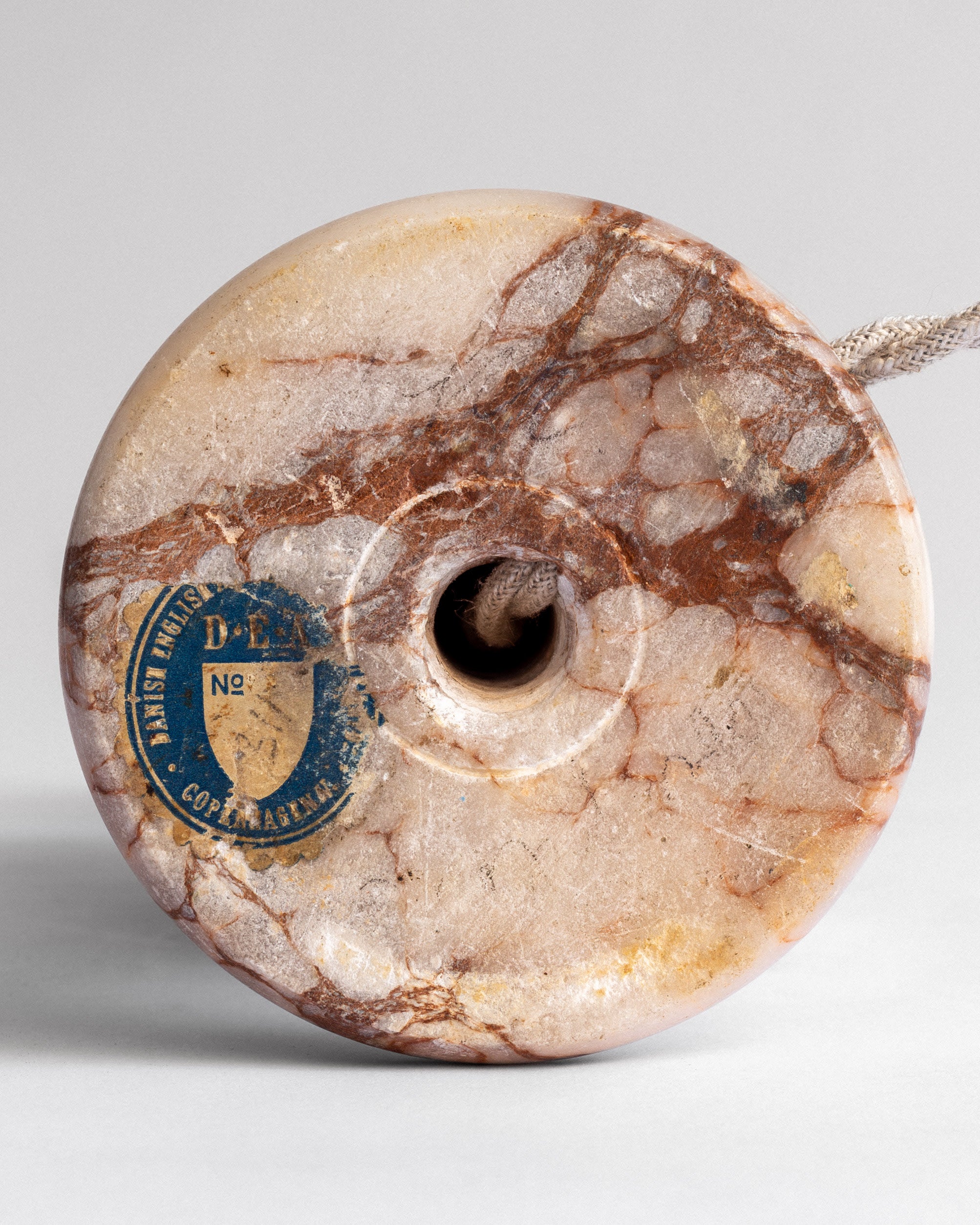 Art Deco Alabaster Table Lamp, 1930s, Denmark — alternate view