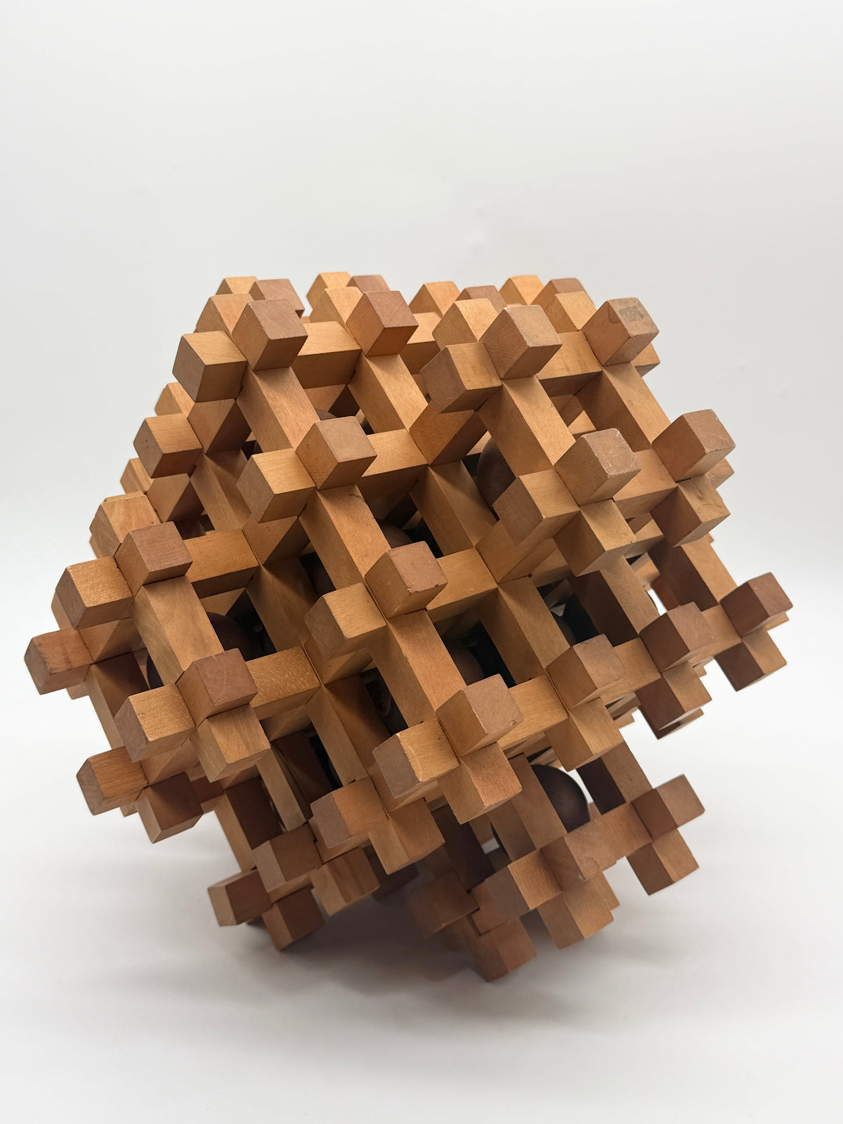 Wooden Puzzle Sculpture by Sori Yanagi, Japan, 1970s — view 10