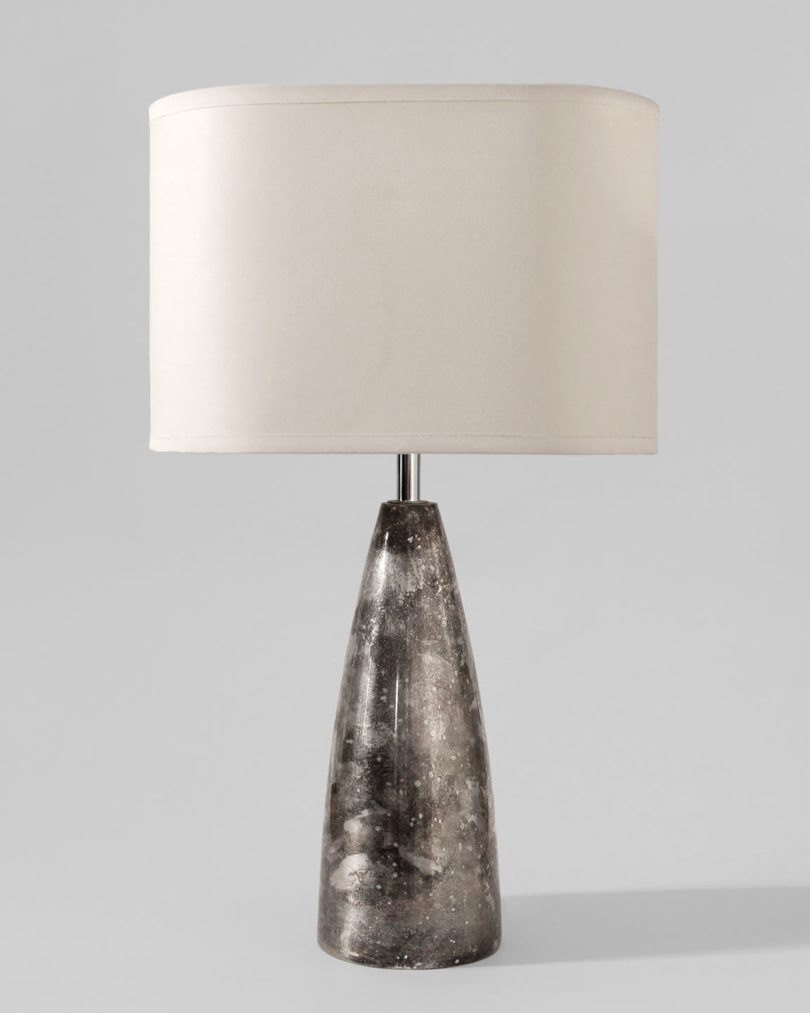 Silver Plated Vintage Table Lamp, Germany, 1950s