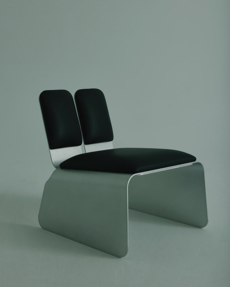 Rounded Edges Lounge Chair — side angle