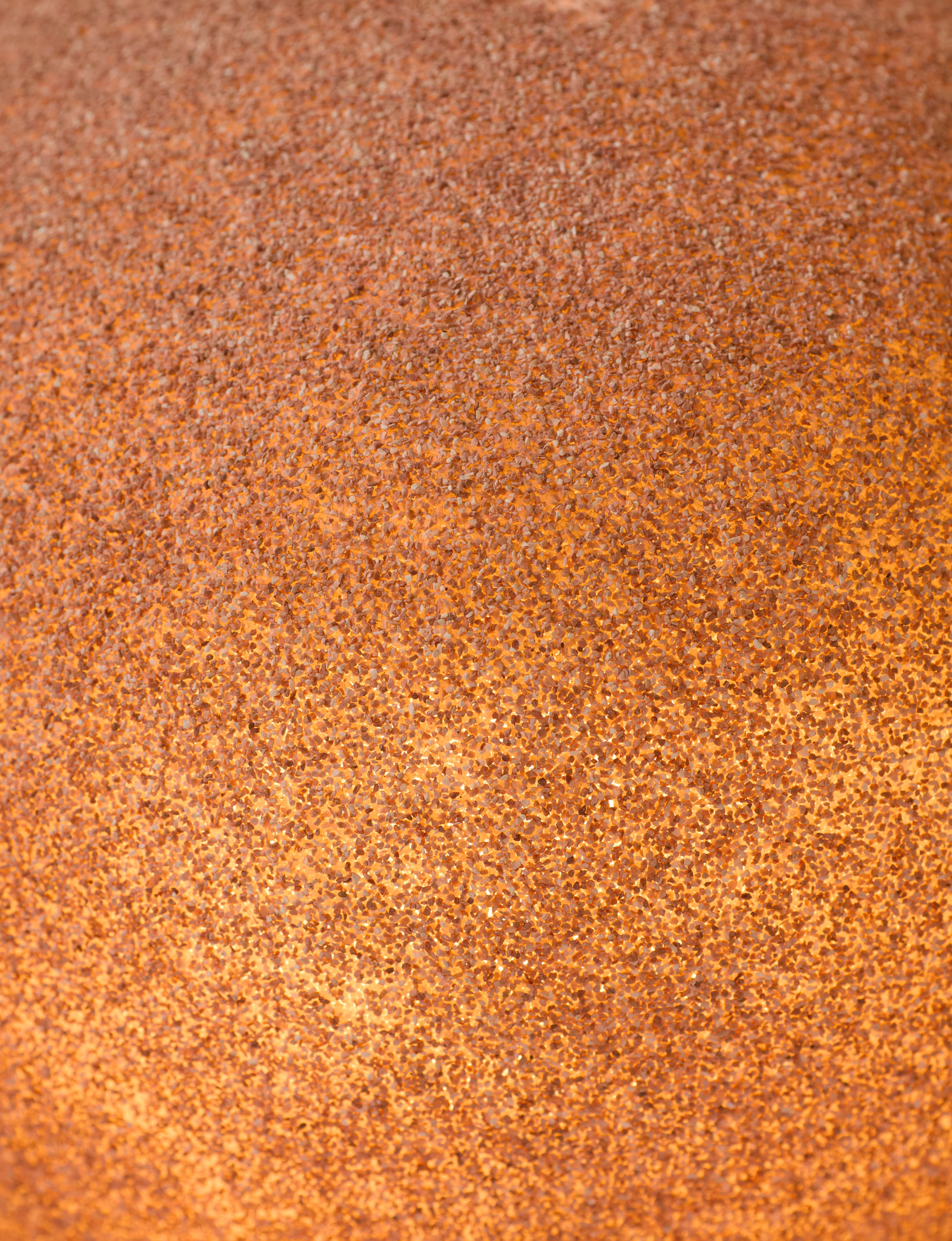 Vintage Floor Lamp in Fiberglass - Extra Large Moon Rock Collection c.1970 — close-up of textured fiberglass surface