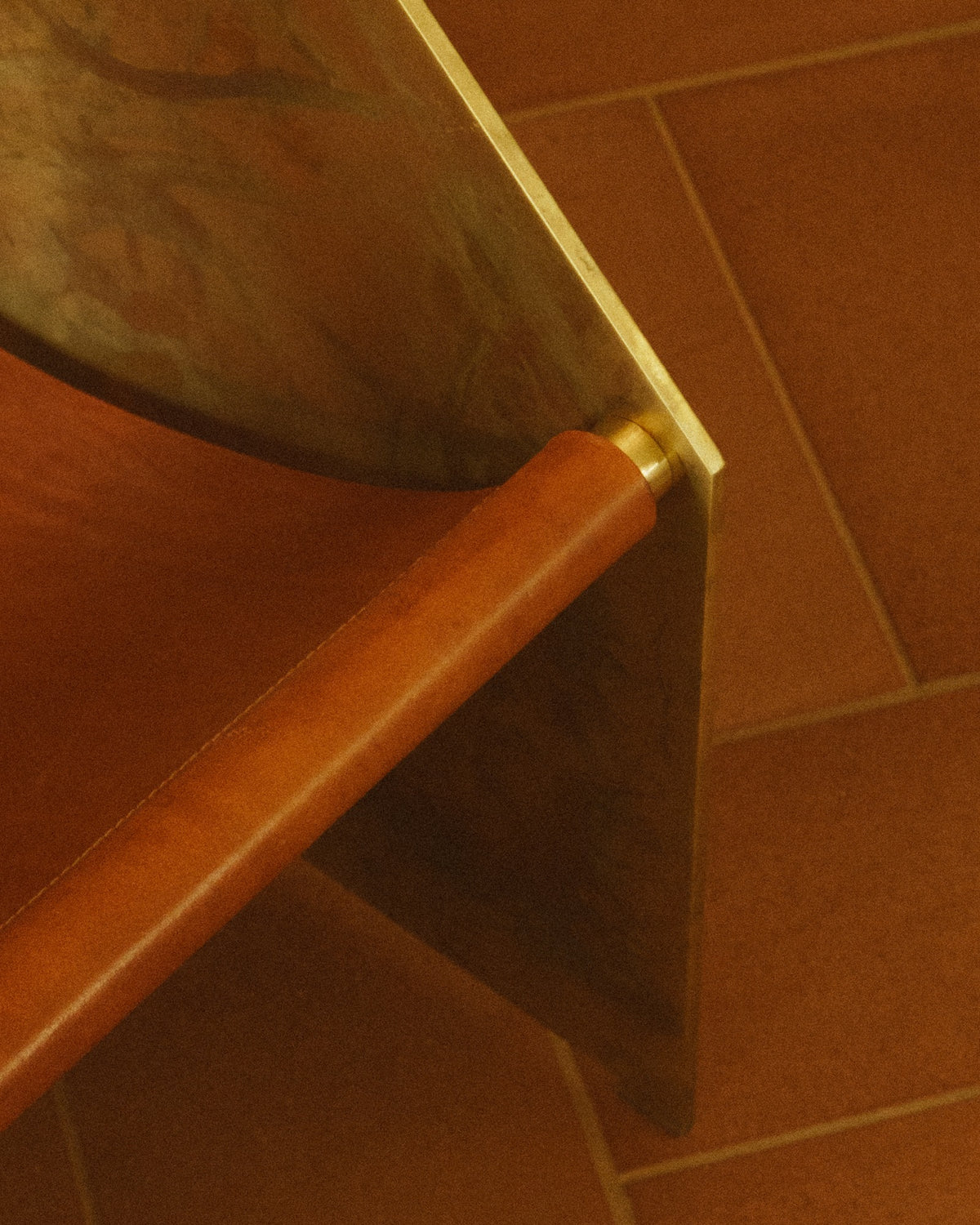 Brass Hublot Chair - Leather — alternate view
