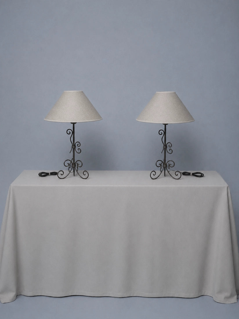 Vintage Table Lamp in Fabric - 1980s French Collection by Blisse | The Oblist