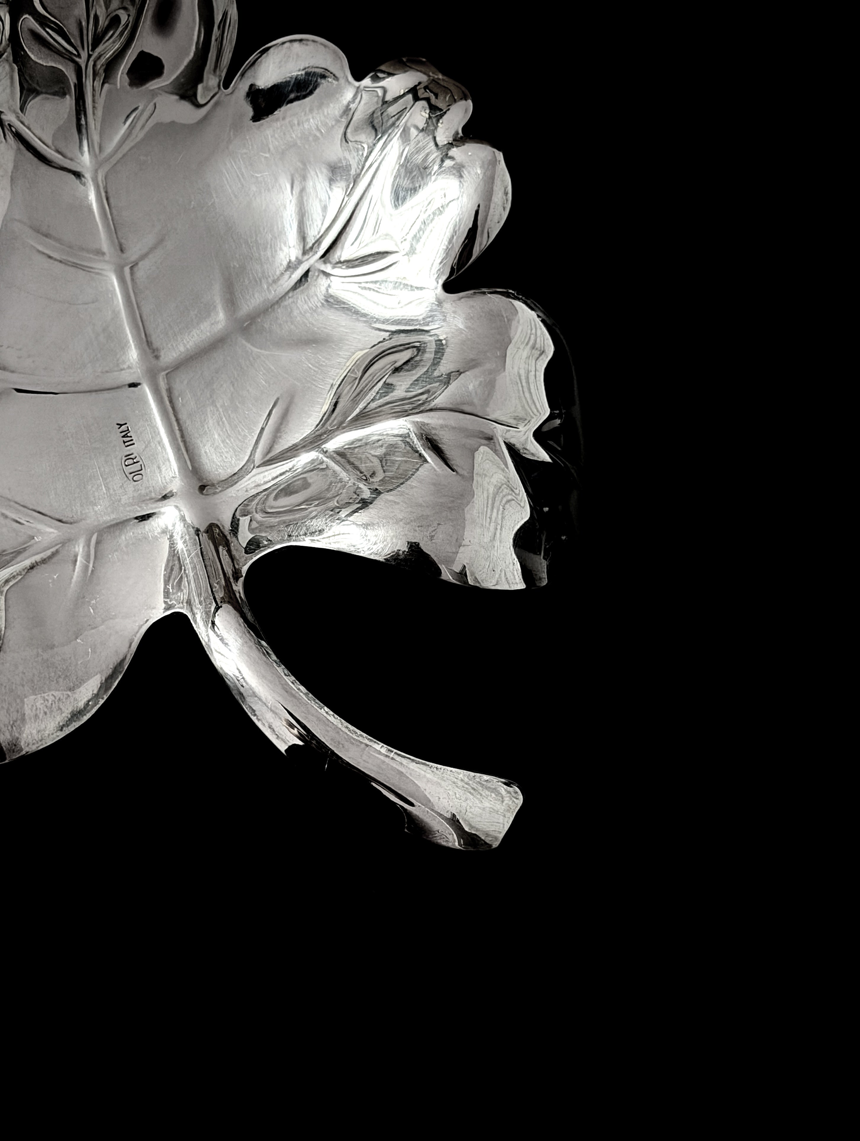 Small vide-poche in silver-plated — detail view