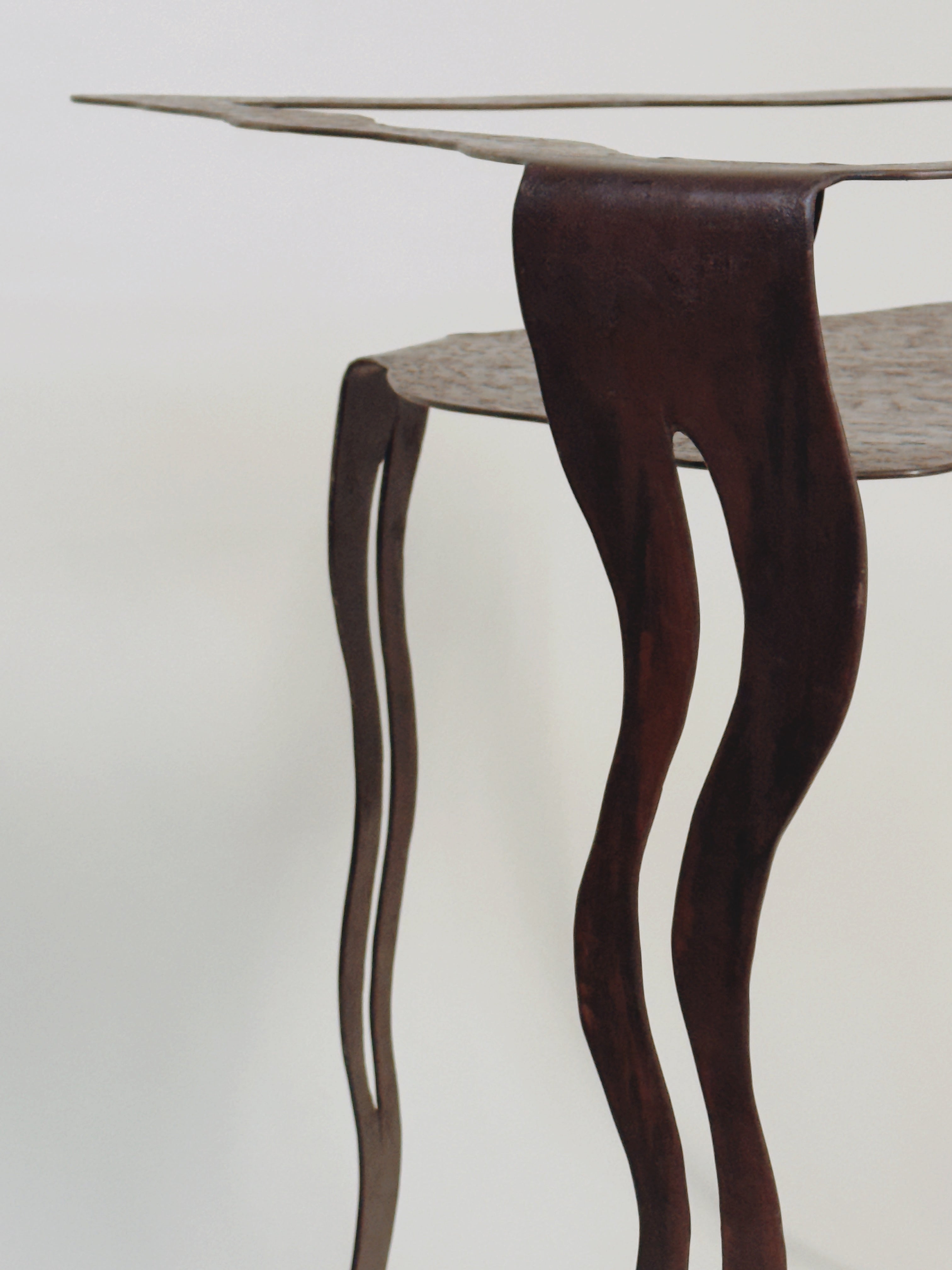 Steel Console Table by Arnaud Maurer — alternate view