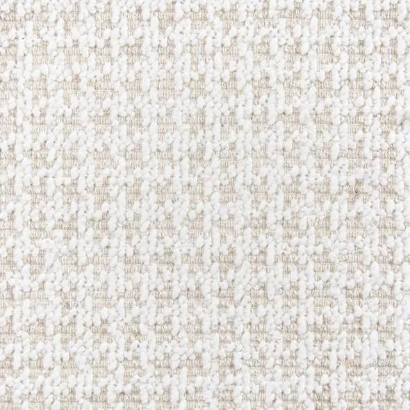 Julian Seat Bench 120 cm - Waffle Pearl - Ivory Fringe — close-up
