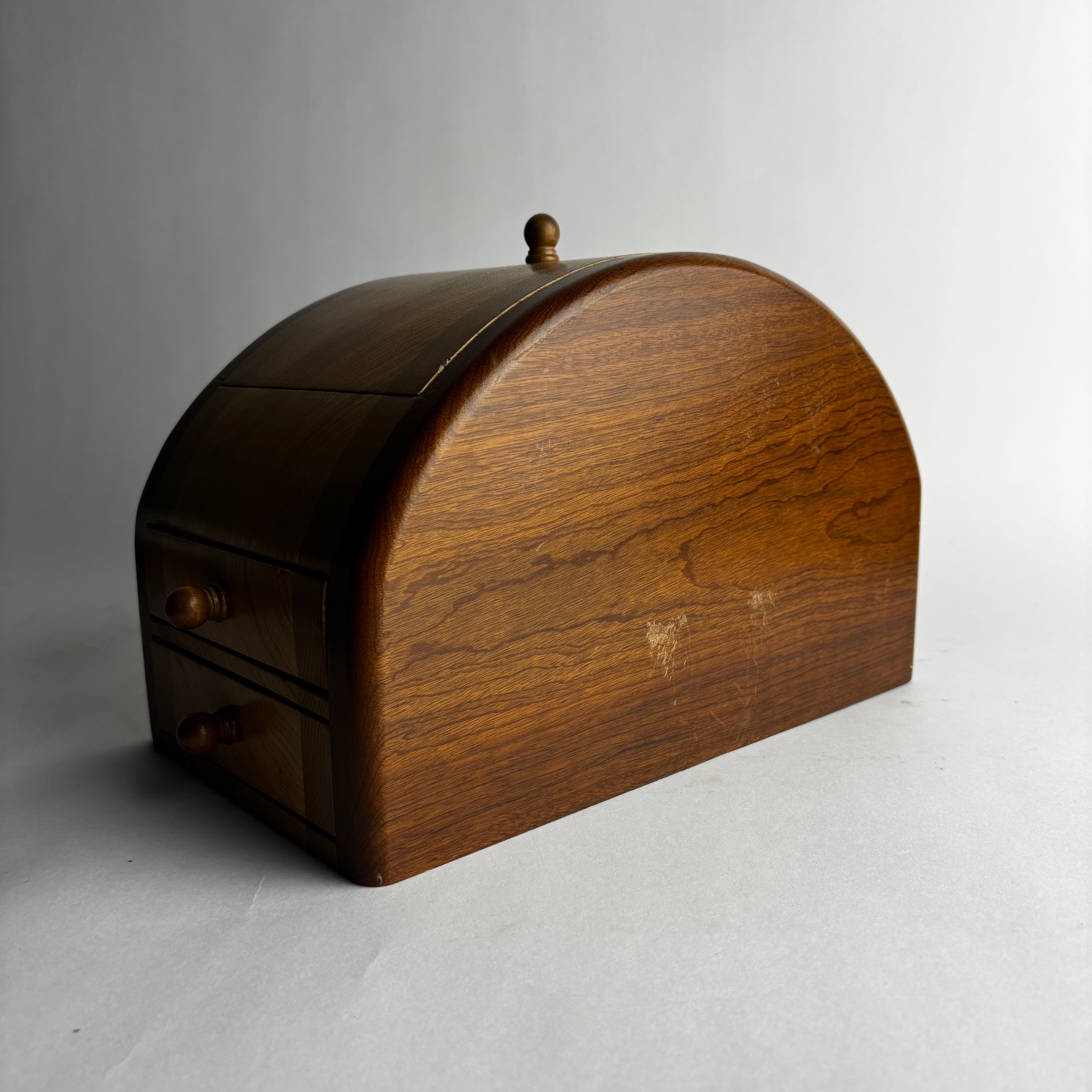 Post Modern Studio Craft Wood Jewelry Case Signed — lifestyle setting