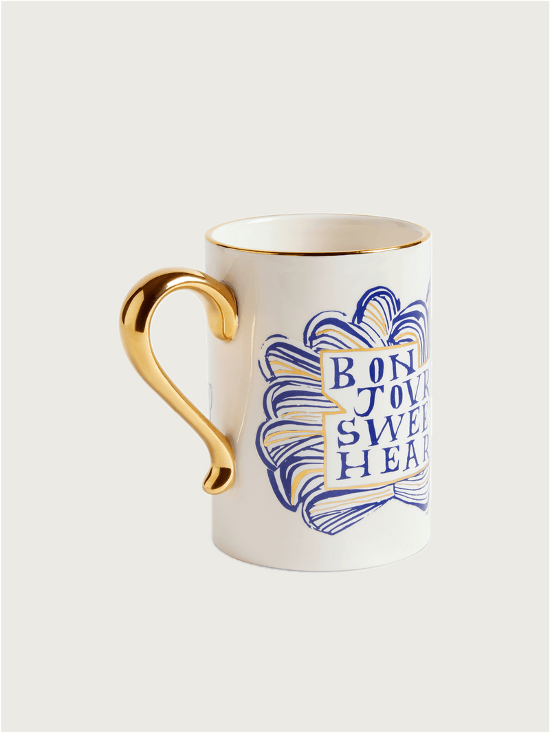 Ruan Hoffmann Sweetheart Mug — close-up of gold handle detail