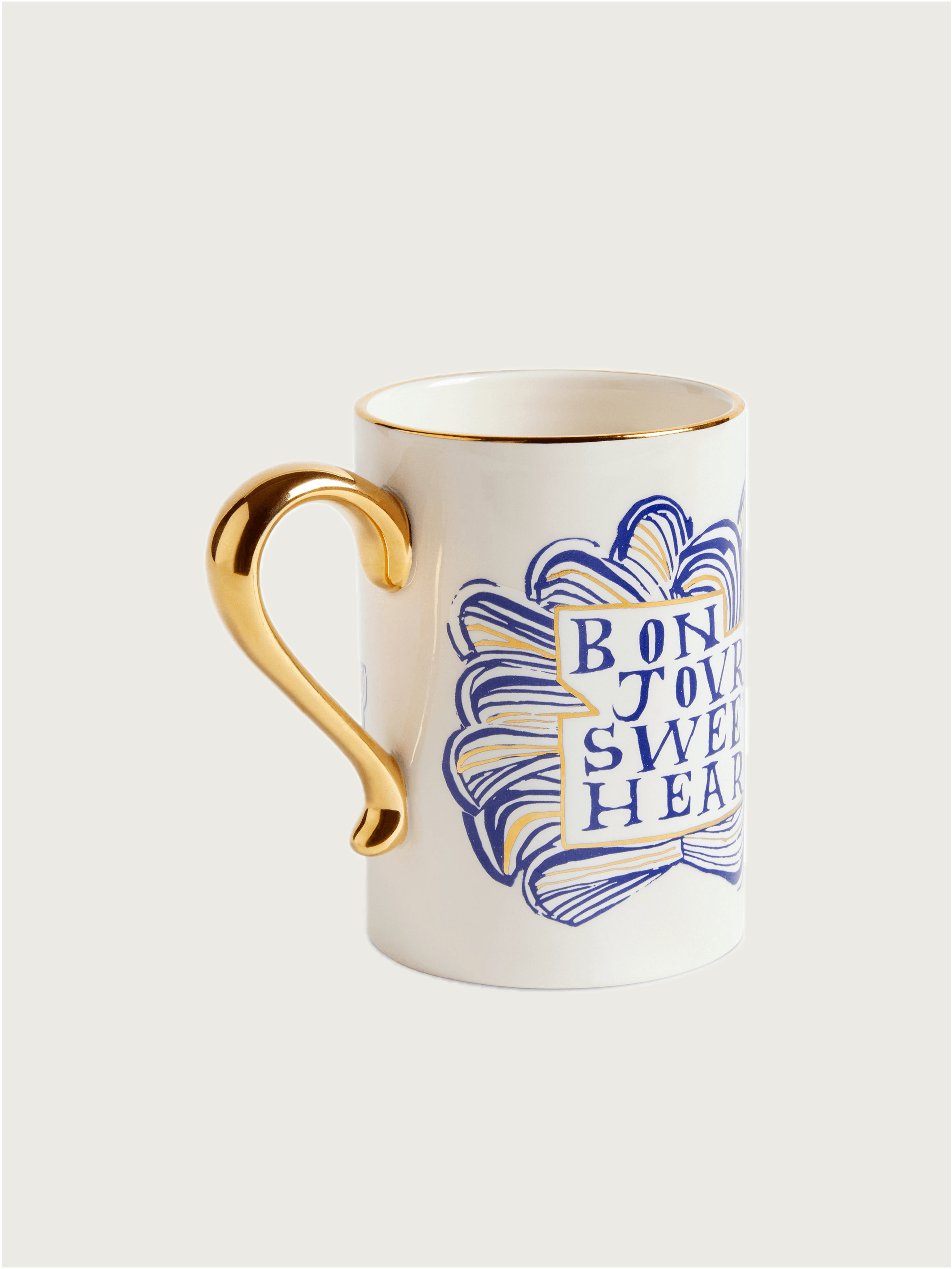 Ruan Hoffmann Sweetheart Mug — close-up of gold handle detail