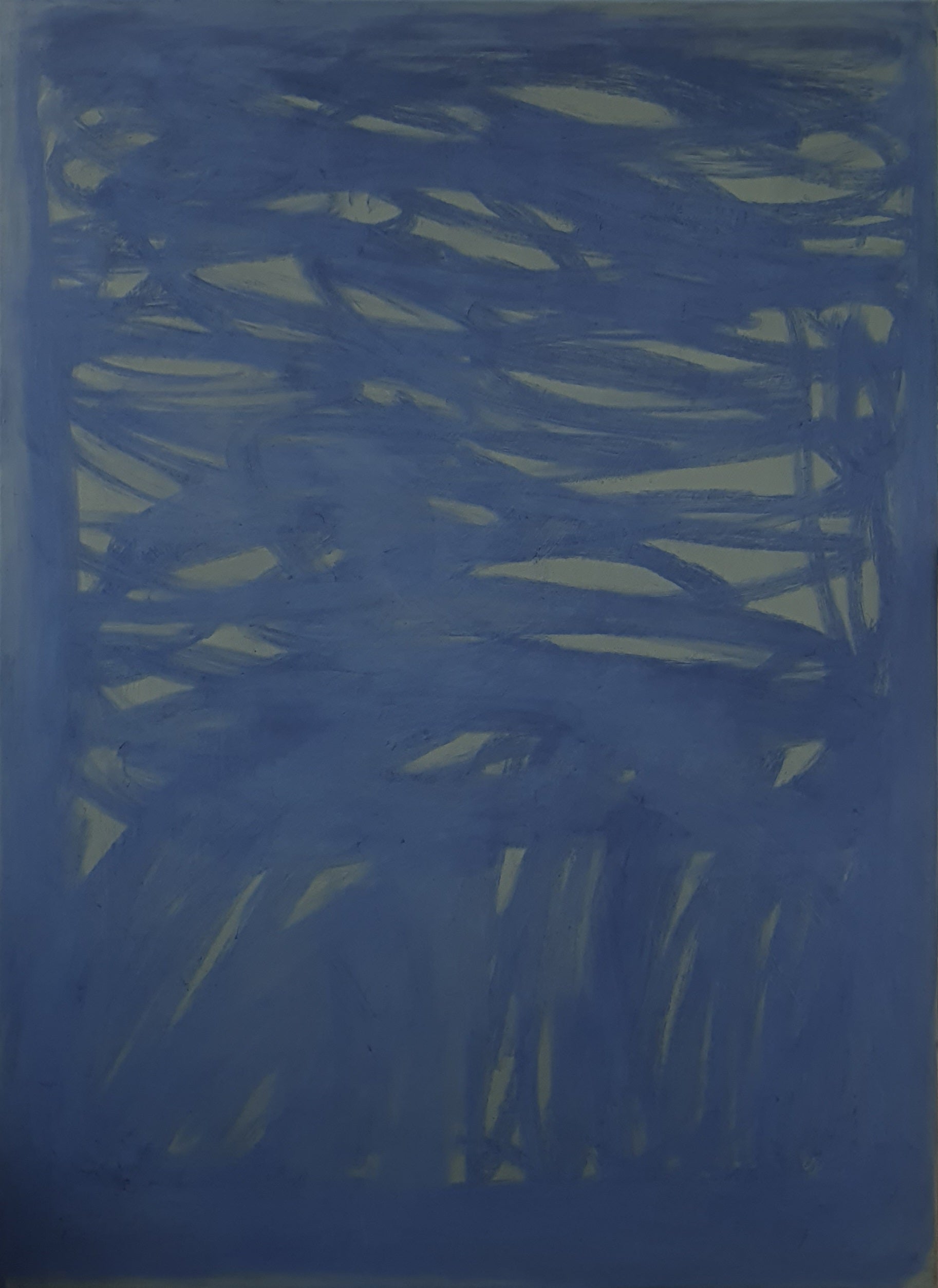 'Study of Mood' Painting in Sapphire