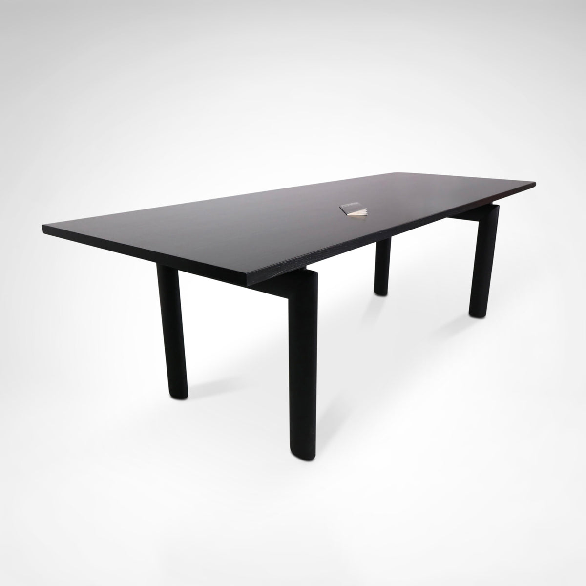 Early LC6 Steel and Wood Dining Table by Le Corbusier for Cassina, 1980s — additional view